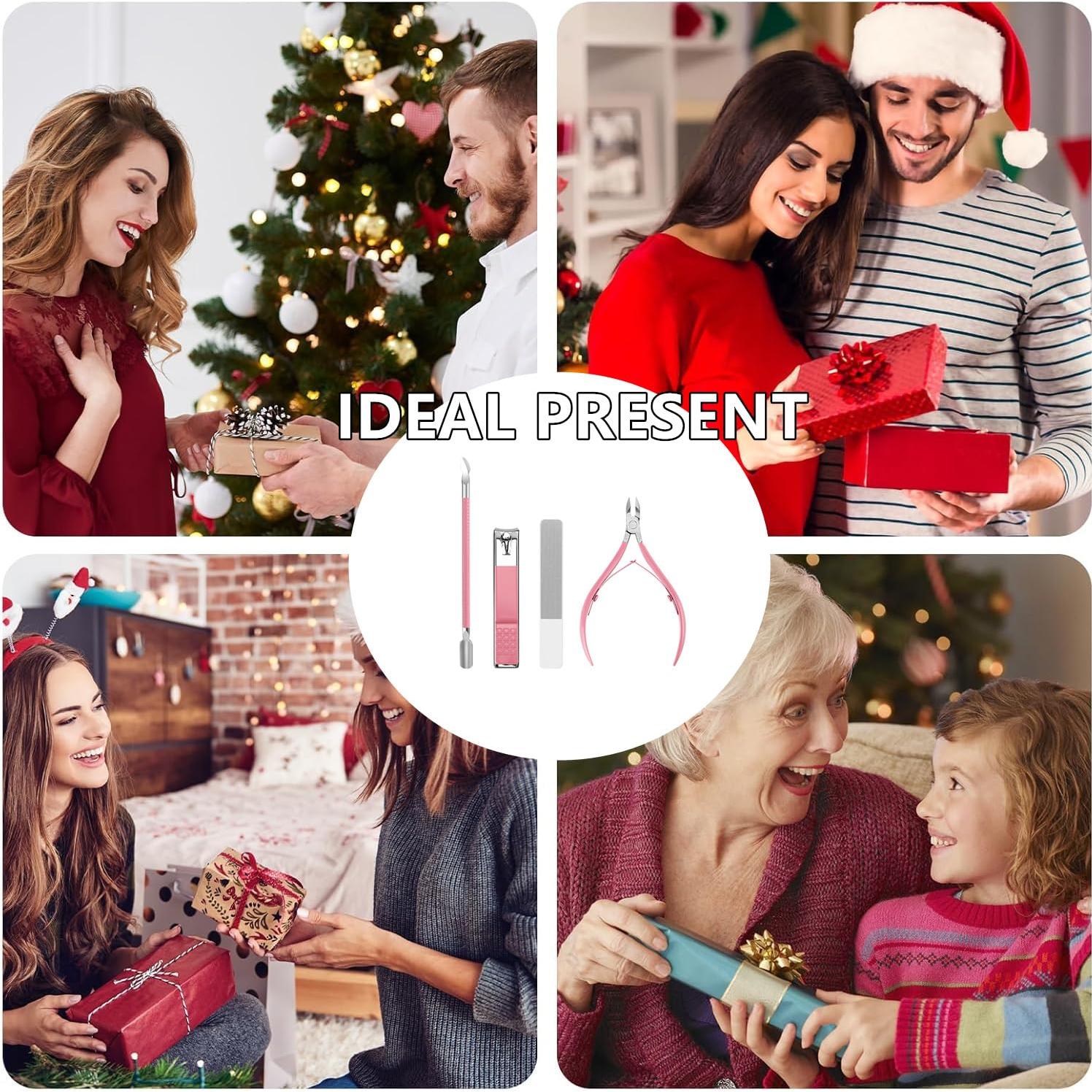 Juego de Manicura 5 Piezas Feiworui con Estuche Portátil