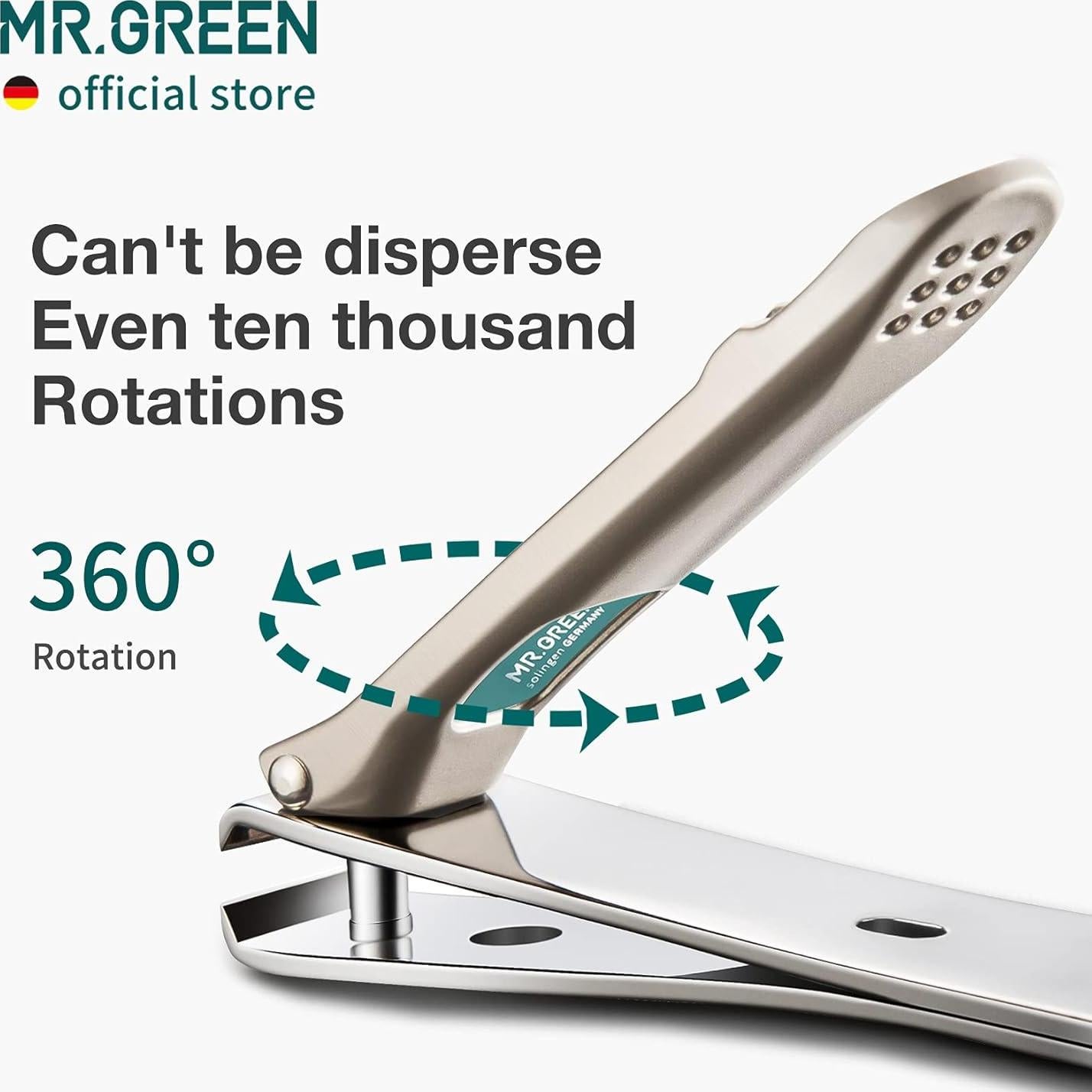 Cortauñas MR.GREEN Mediano Acero Inoxidable con Lima