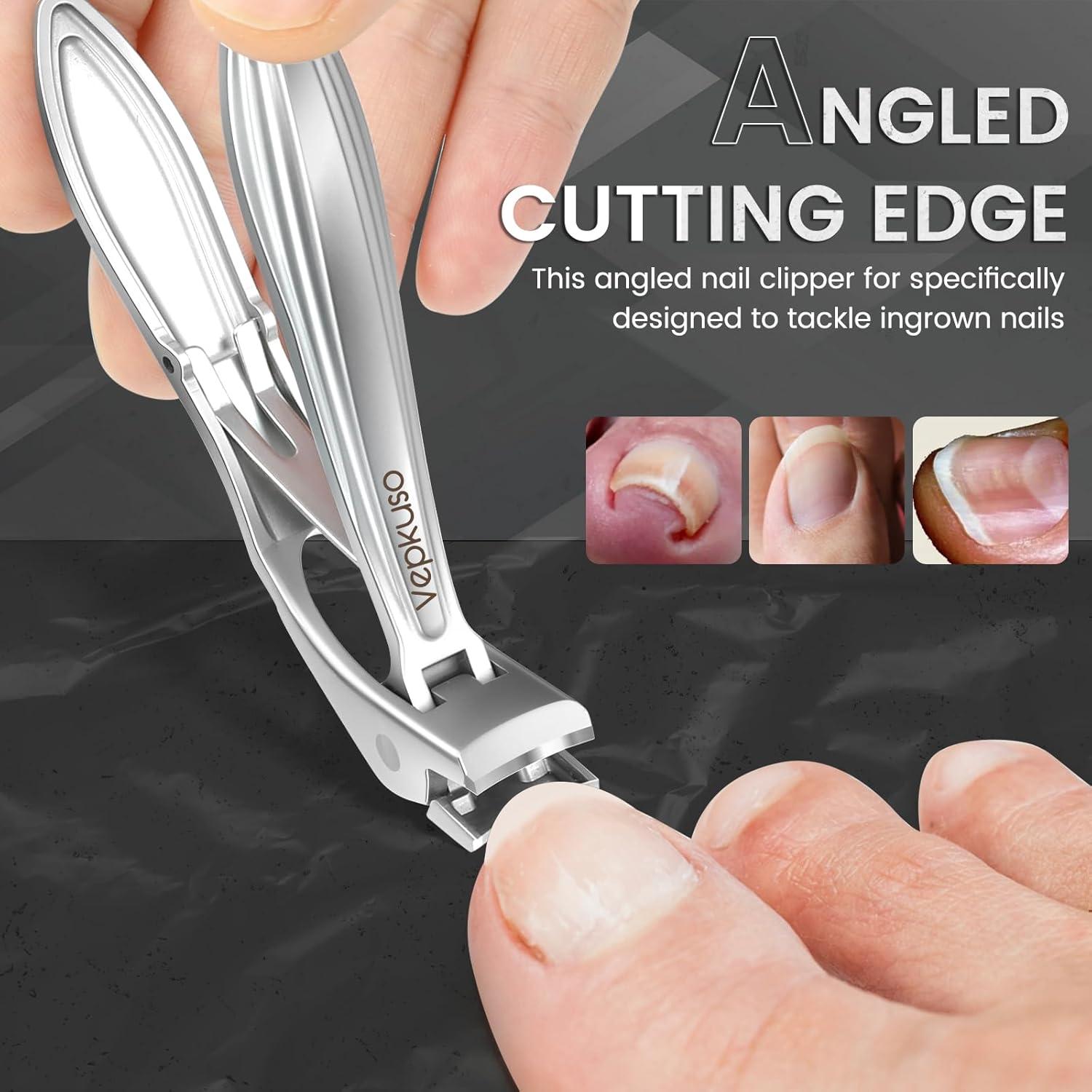 Juego Cortauñas Profesional Vepkuso - Acero Inoxidable, Ergonomía