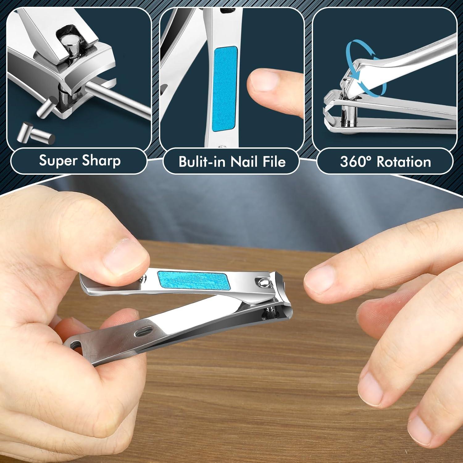 Juego Cortauñas Profesional Vepkuso - Acero Inoxidable, Ergonomía