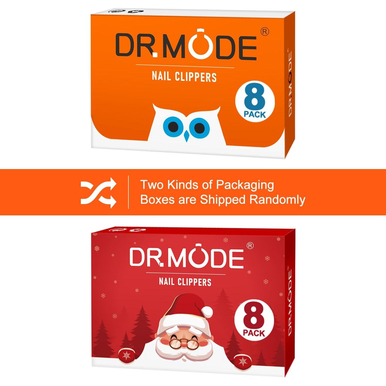 Cortauñas DRMODE - Paquete de 8 Cortauñas de Acero Inoxidable