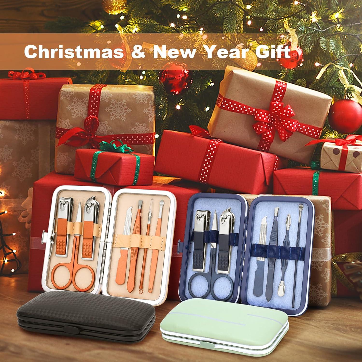 Juego de Manicura HOLD-U-DREAM 7 en 1 Acero Inoxidable Oro Rosa