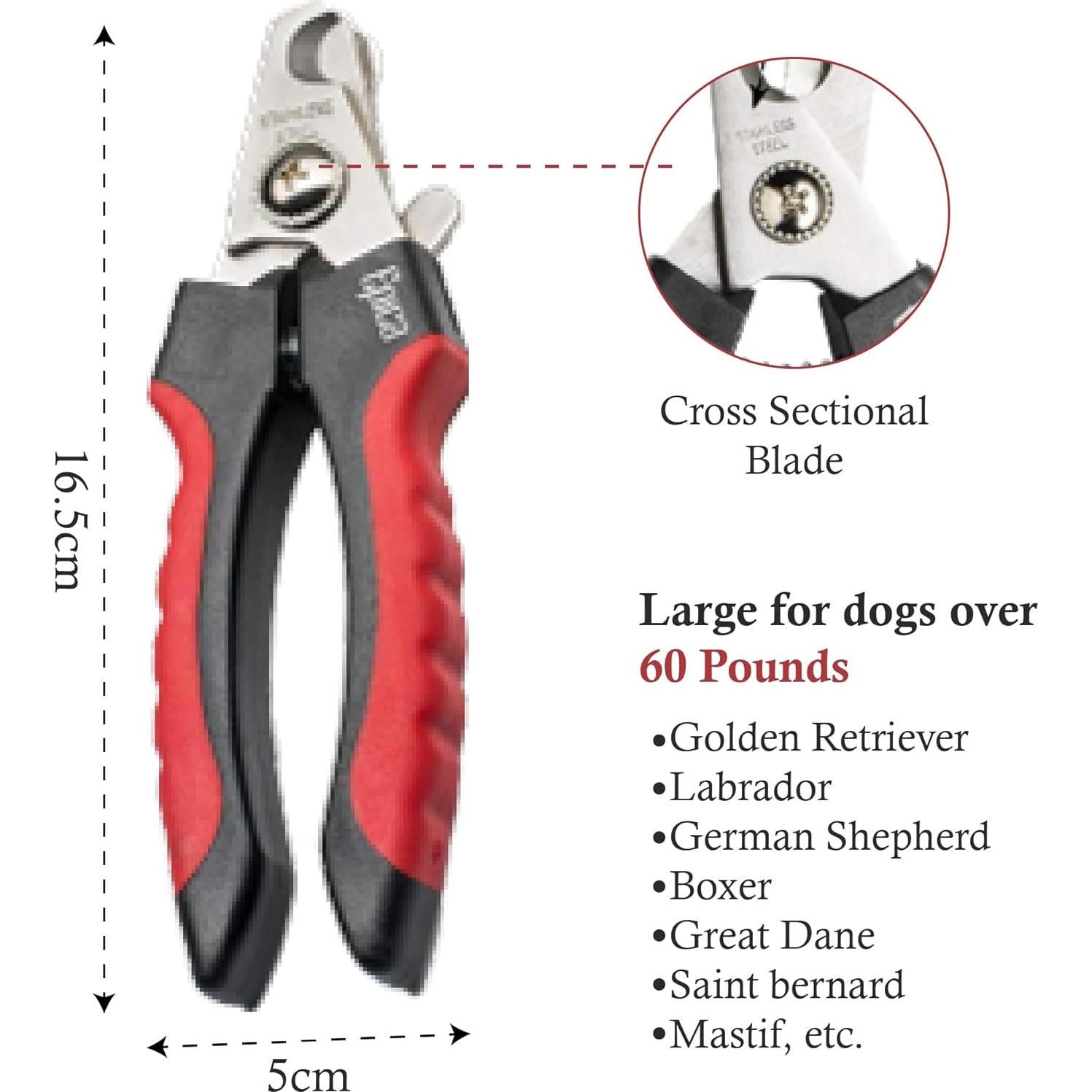 Cortador de Uñas Profesional Epica Grande para Perros