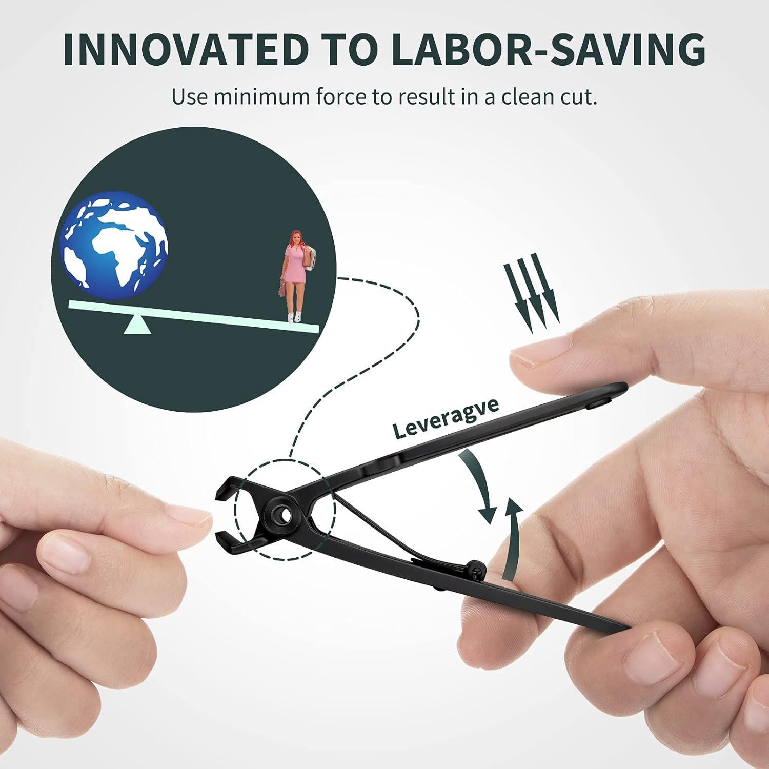 Cortauñas Gruesas VANWIN 16mm Acero Inoxidable con Lima