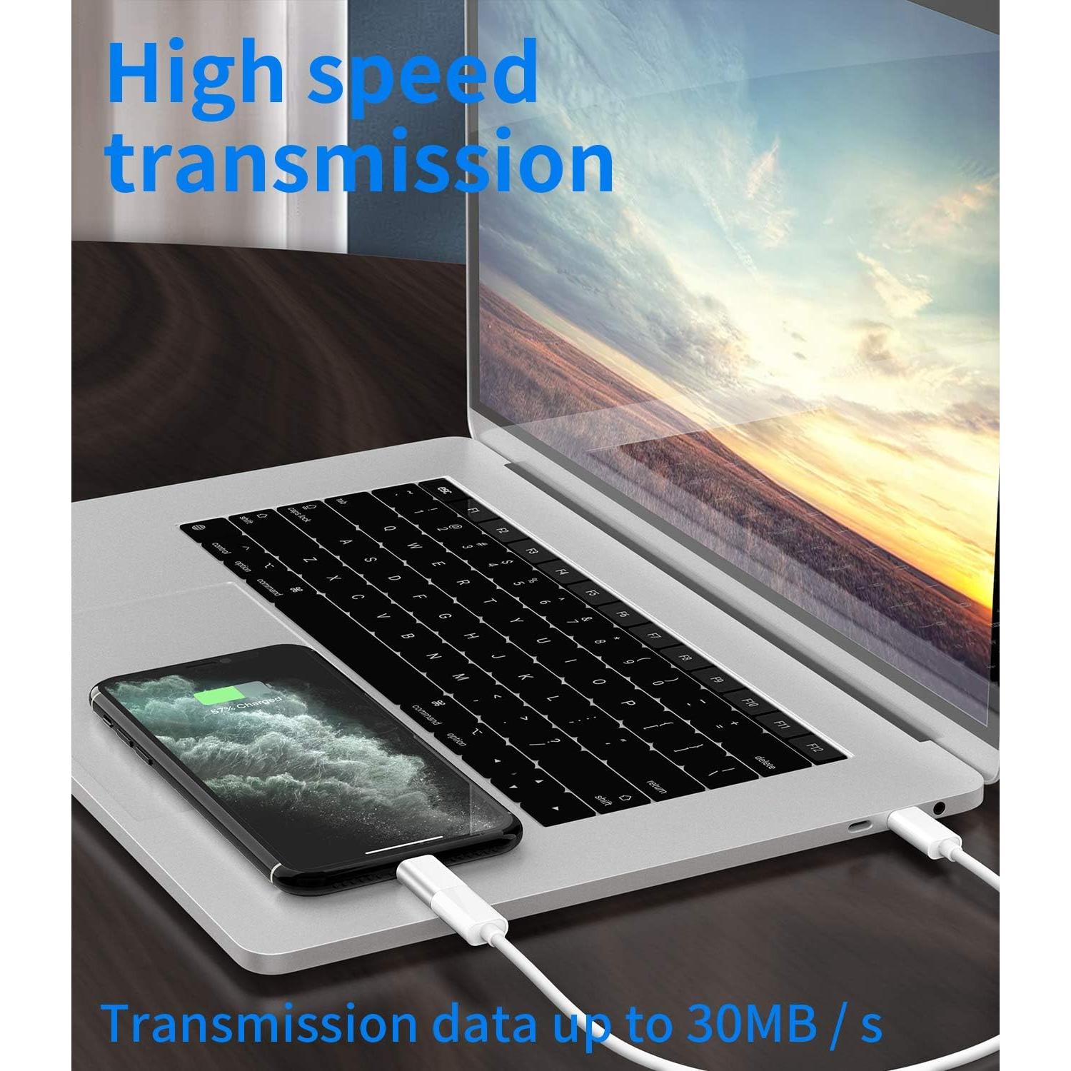 Adaptador Micro USB a Lightning Zoyuzan 3-Pack Carga iPhone