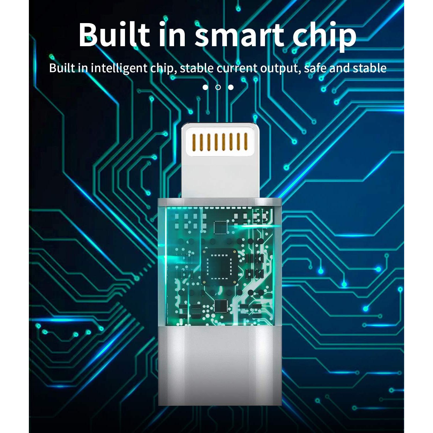 Adaptador Micro USB a Lightning Zoyuzan 3-Pack Carga iPhone