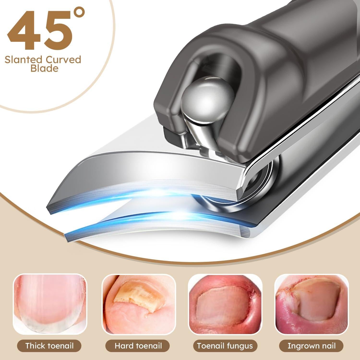 Cortauñas Nailysor para Uñas Gruesas y Encarnadas - Ergonomía