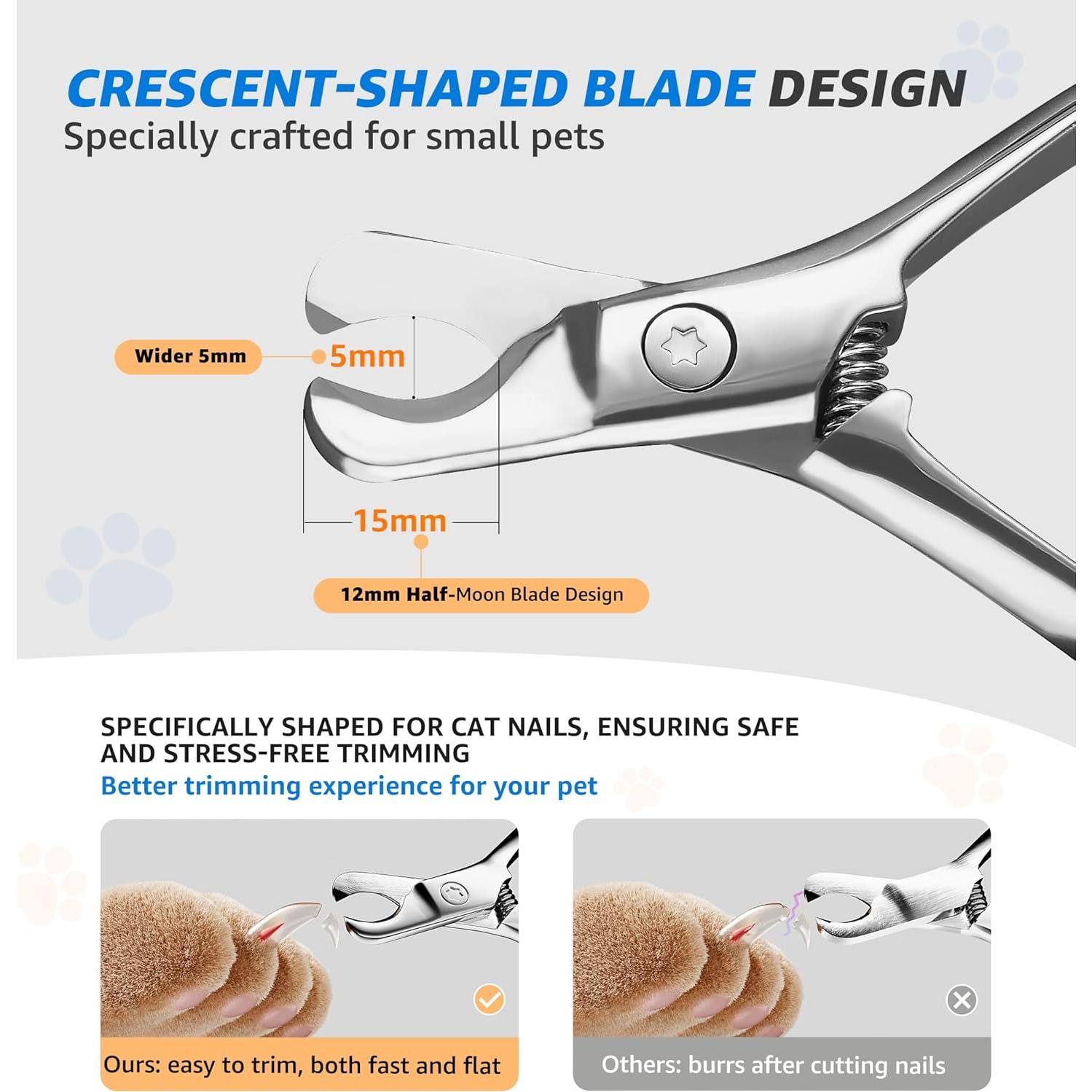 Cortauñas Profesional IPTPAS para Gatos y Perros Pequeños