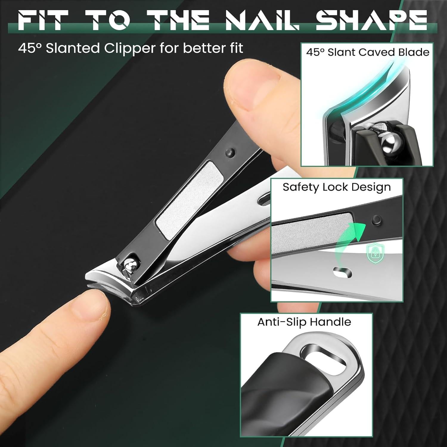 Juego de Cortauñas Profesional Vepkuso - Acero Inoxidable