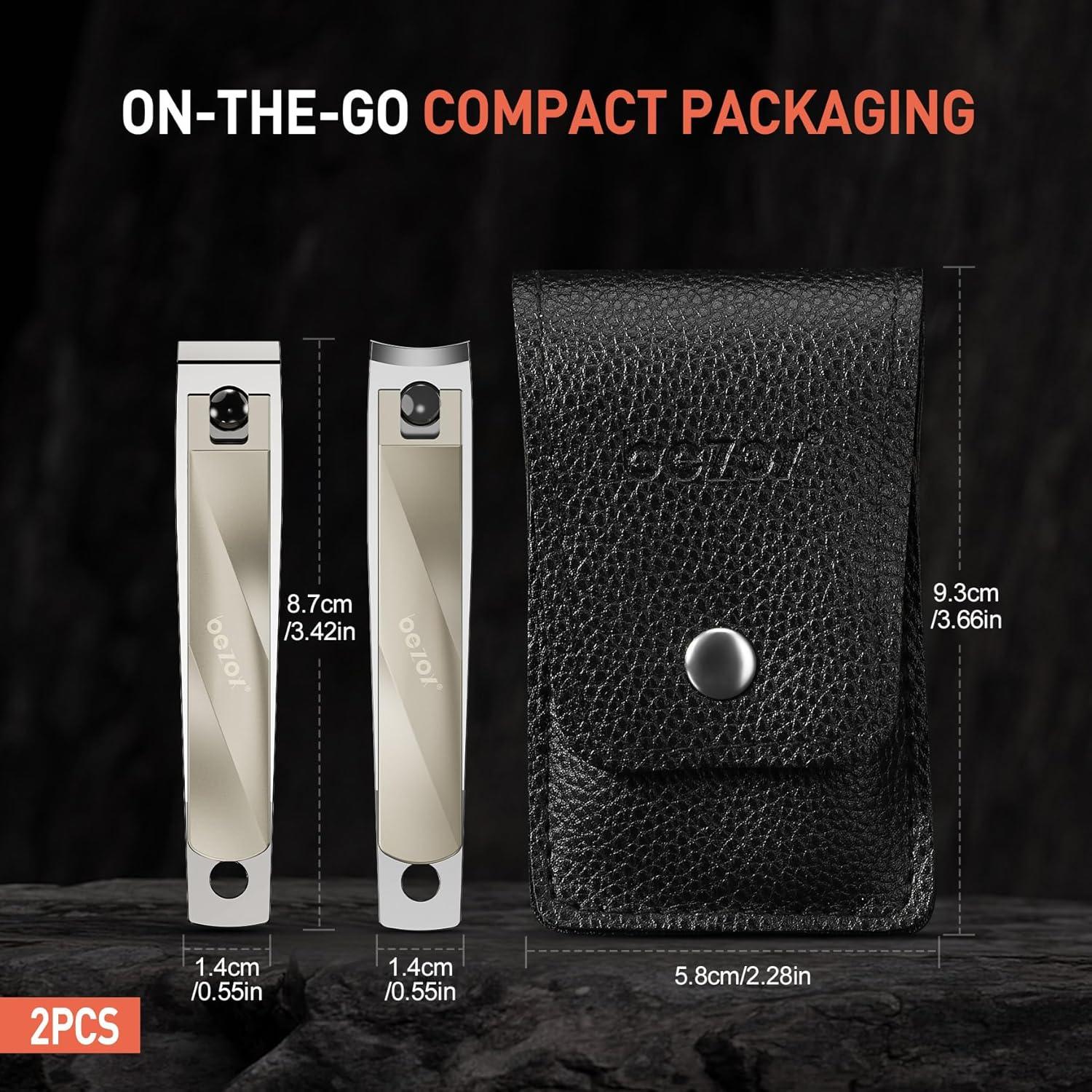 Cortauñas BEZOX para Pies y Manos - Acero Inoxidable Premium