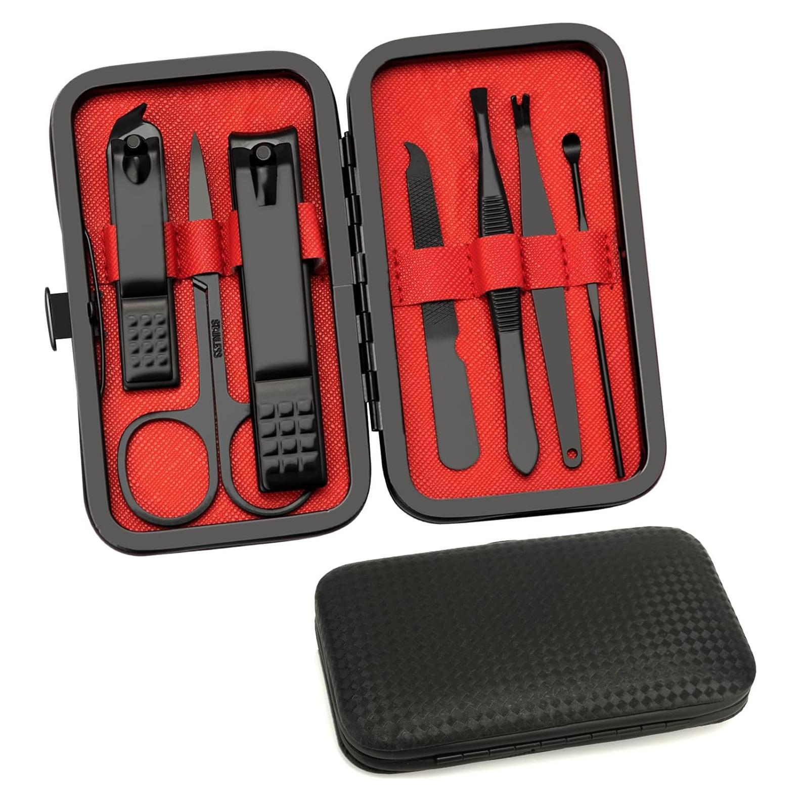 Set de Manicura Premium LAOTIDui 8 Herramientas Acero Inoxidable