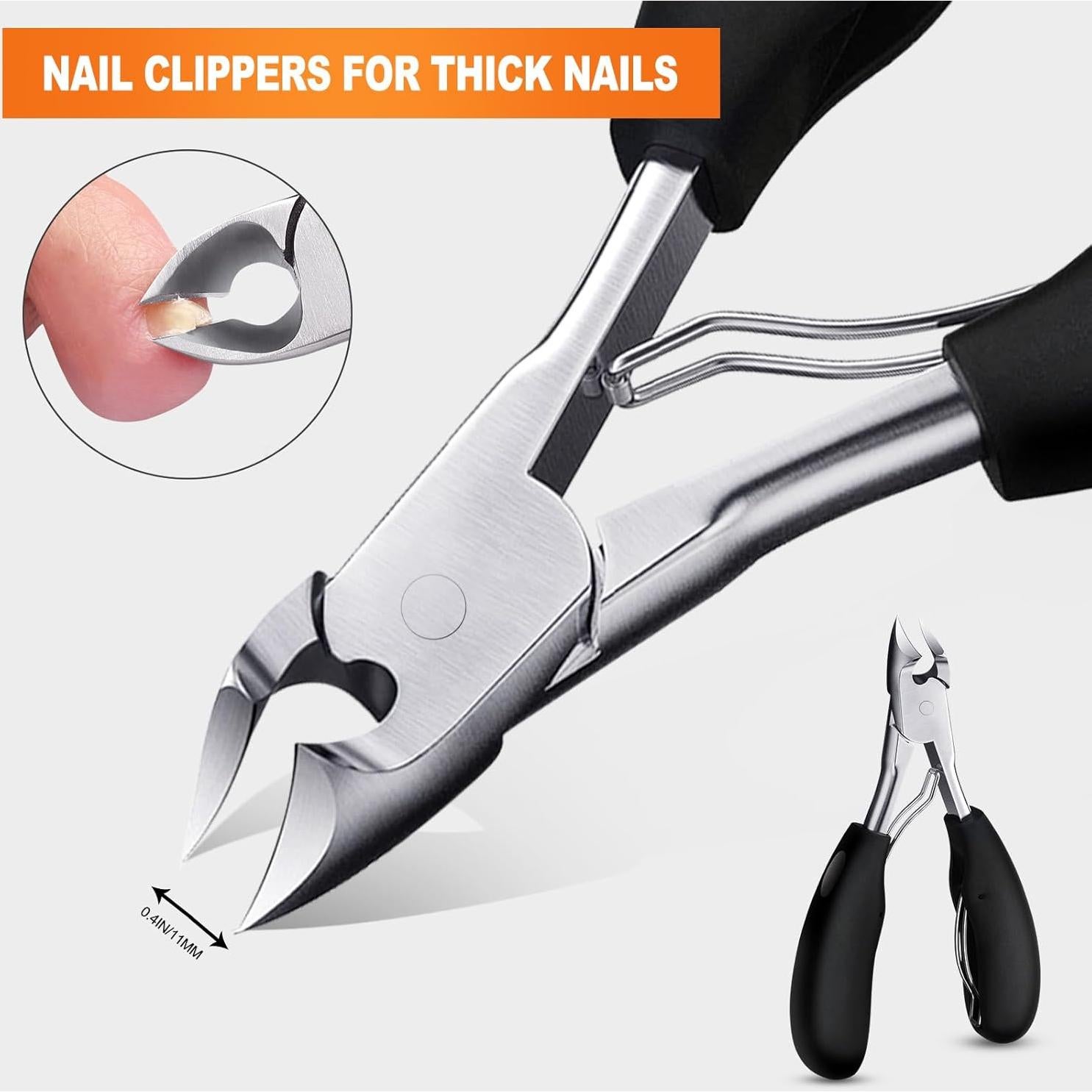 Cortauñas Orelex para Uñas Gruesas y Encarnadas, Mango Ergonómico