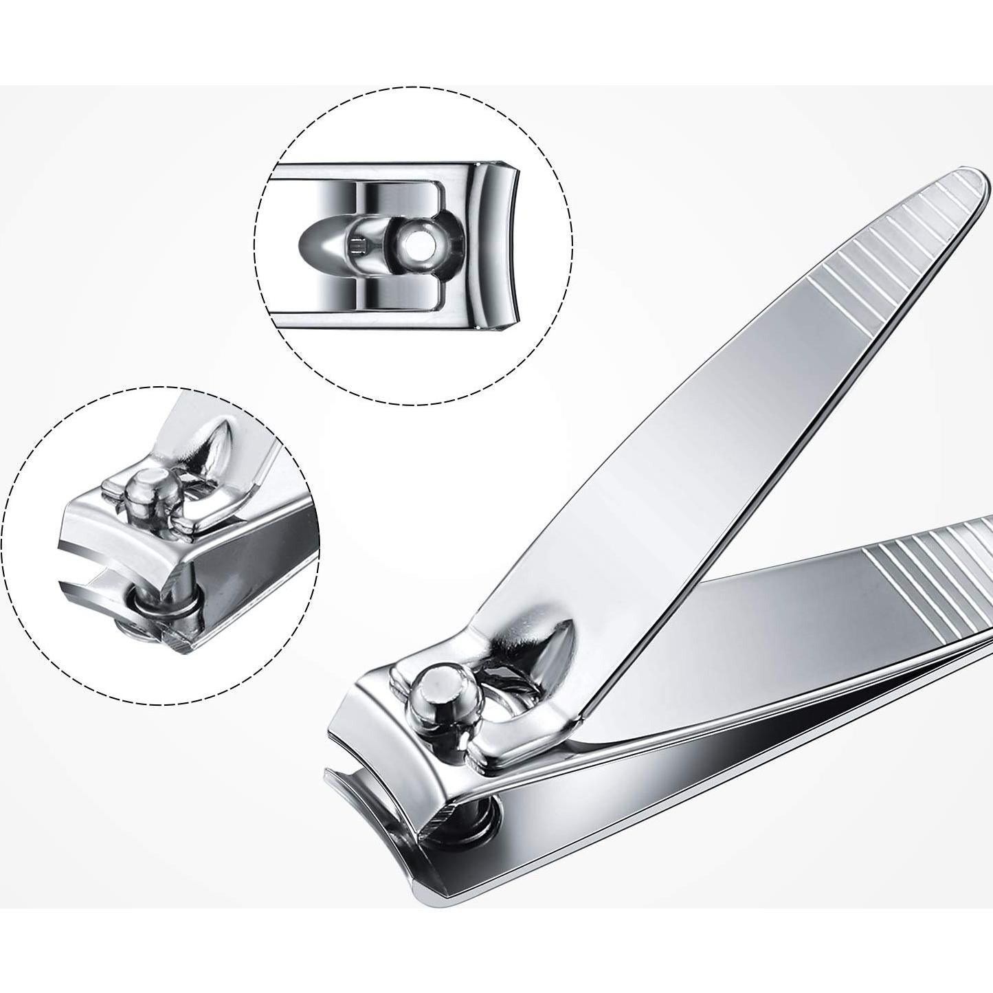 Set de 100 Cortauñas Mudder de Acero Inoxidable Portátil