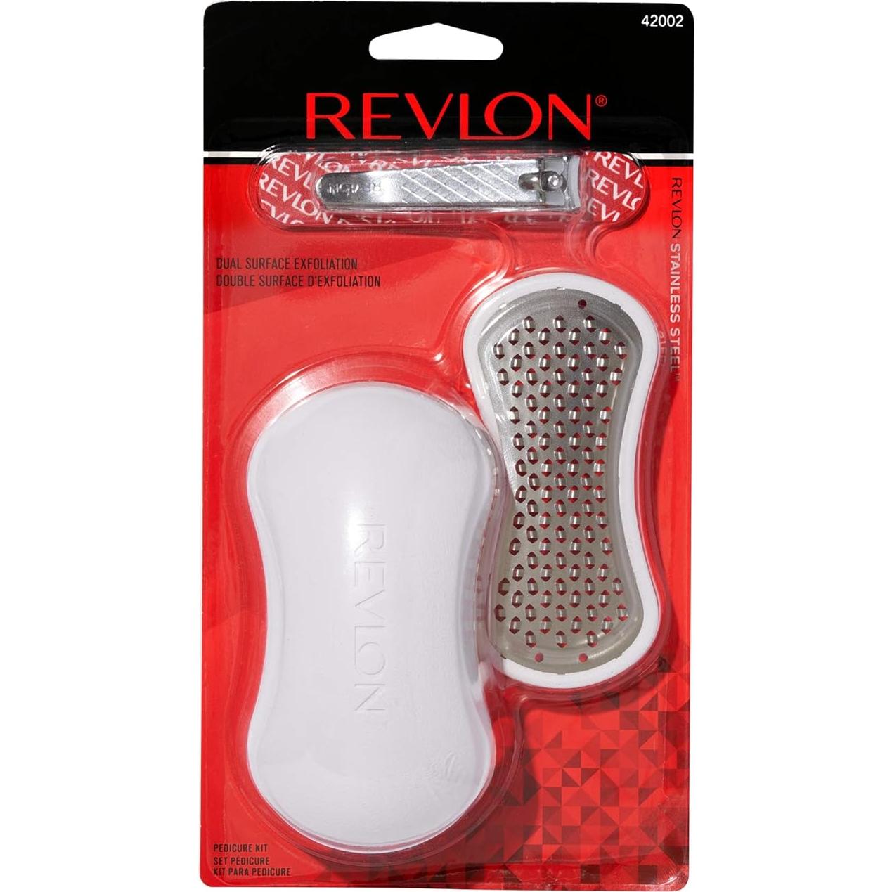 Kit de Pedicura Revlon PediExpert 3 Piezas Acero Inoxidable
