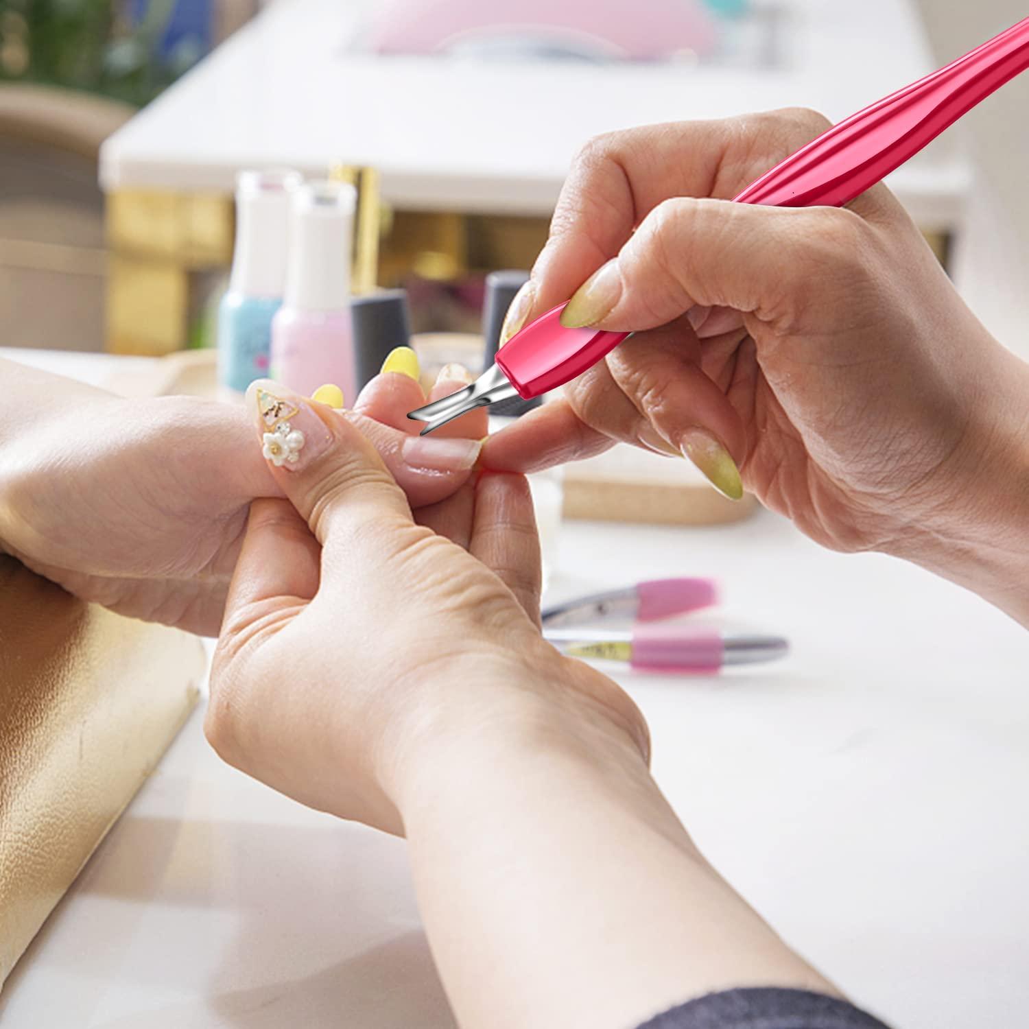 Empujadores de Cutículas Arbootjin 12 Piezas Colores Variados