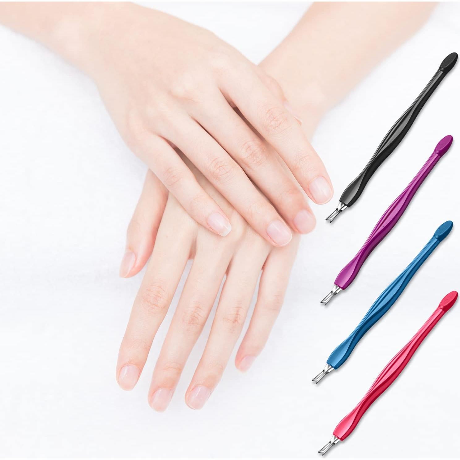 Empujadores de Cutículas Arbootjin 12 Piezas Colores Variados