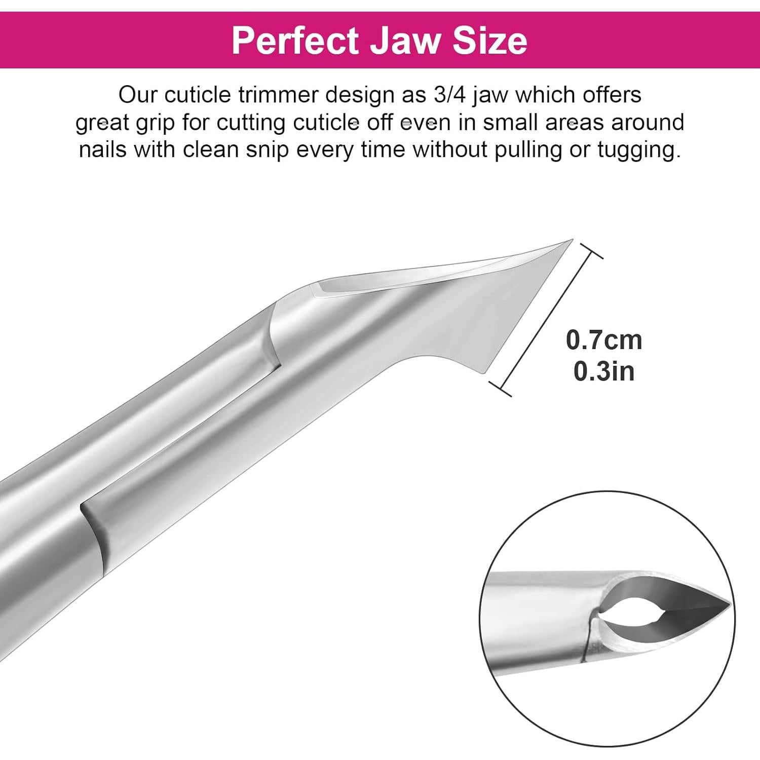 Cortador de Cutículas CGBE Profesional con Mango Antideslizante