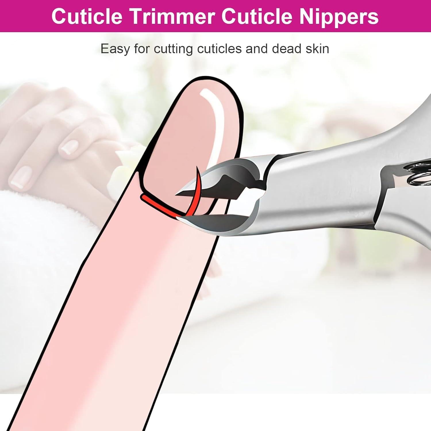 Cortador de Cutículas CGBE Profesional con Mango Antideslizante