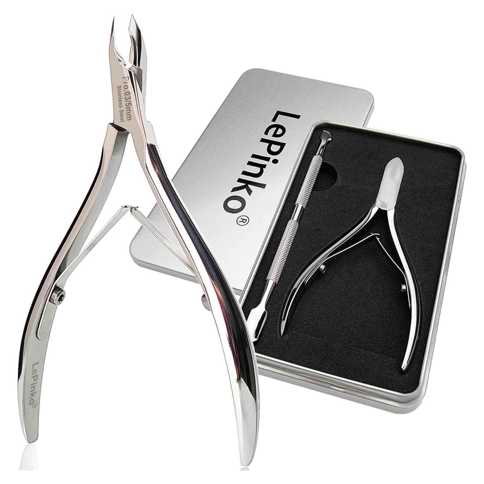 Cortador de Cutículas LePinko Profesional con Empujador 5mm