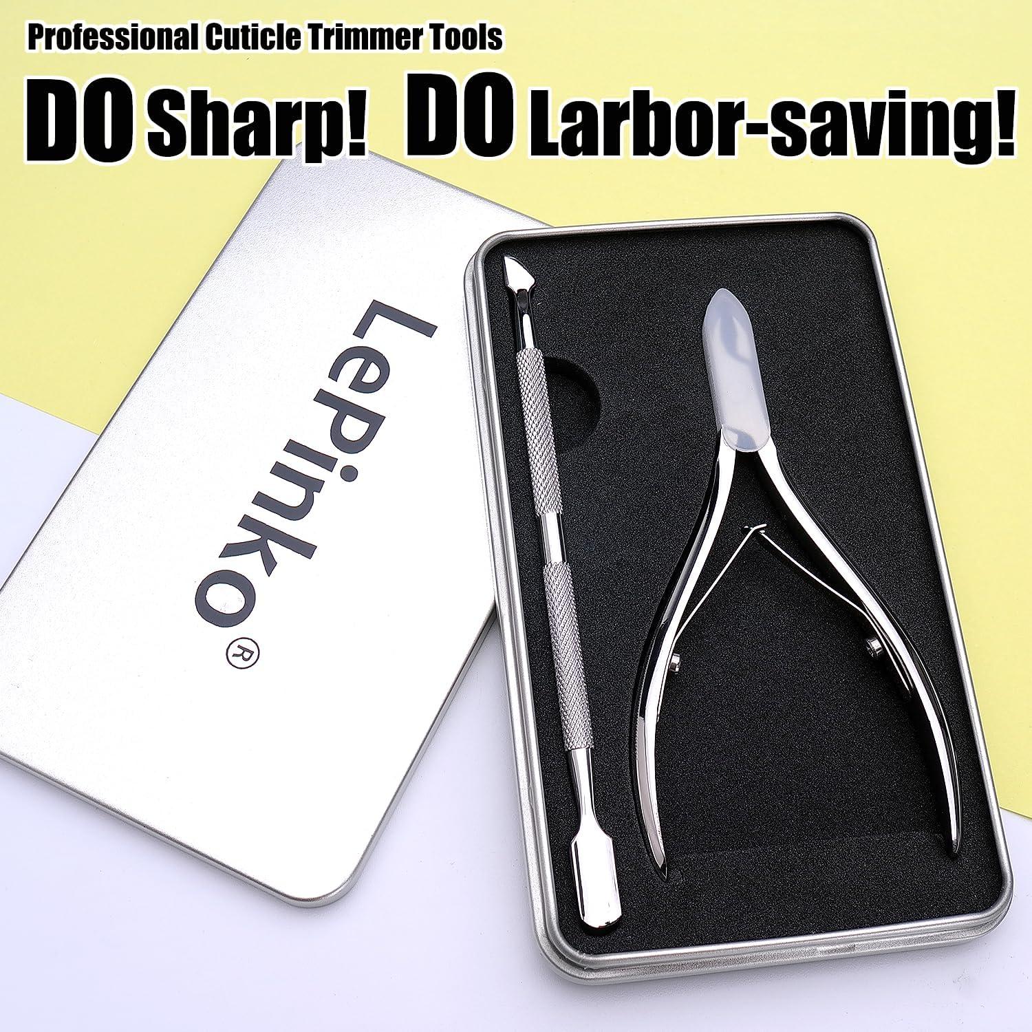 Cortador de Cutículas LePinko Profesional con Empujador 5mm