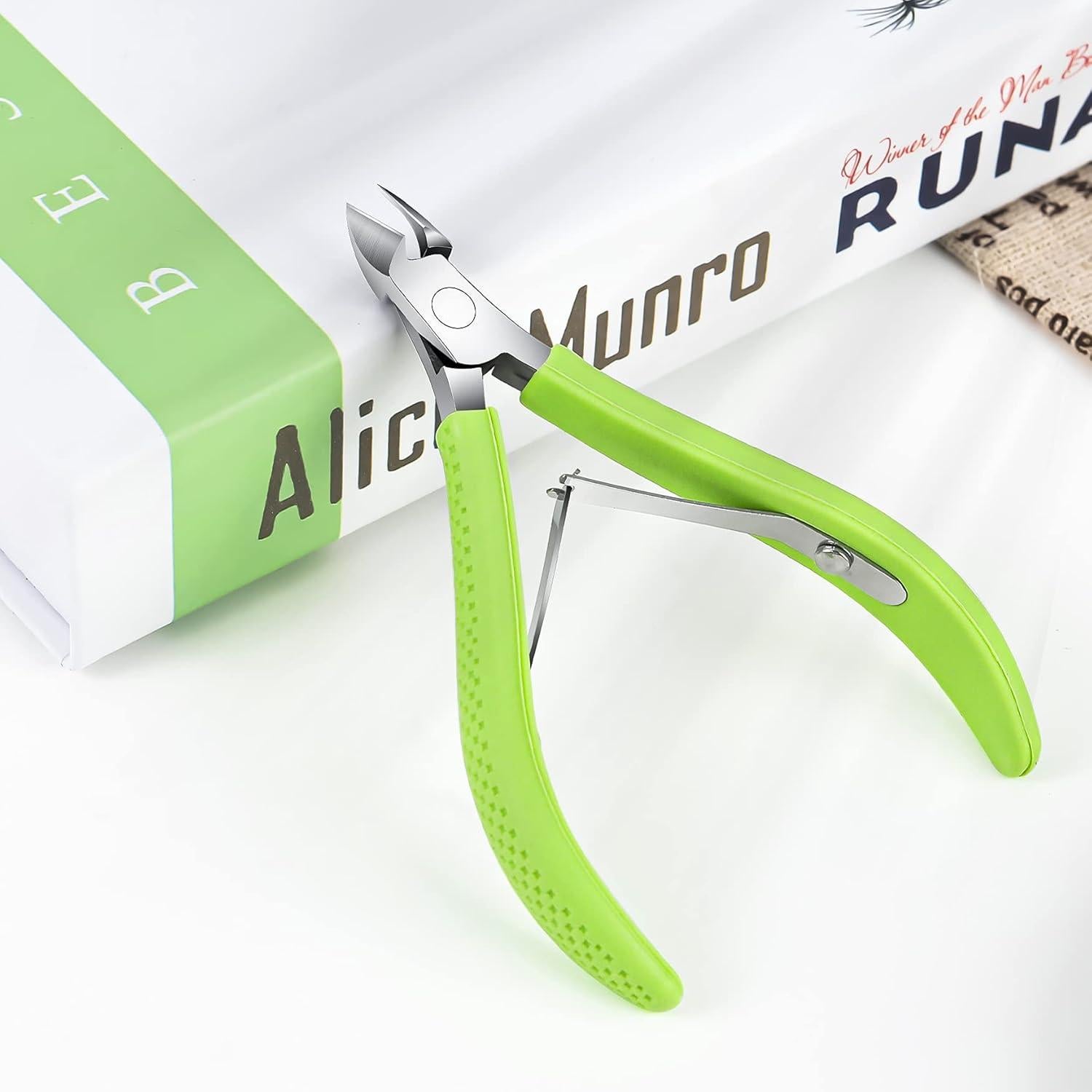 Cortador de Cutículas FVION 9mm Acero Inoxidable Verde