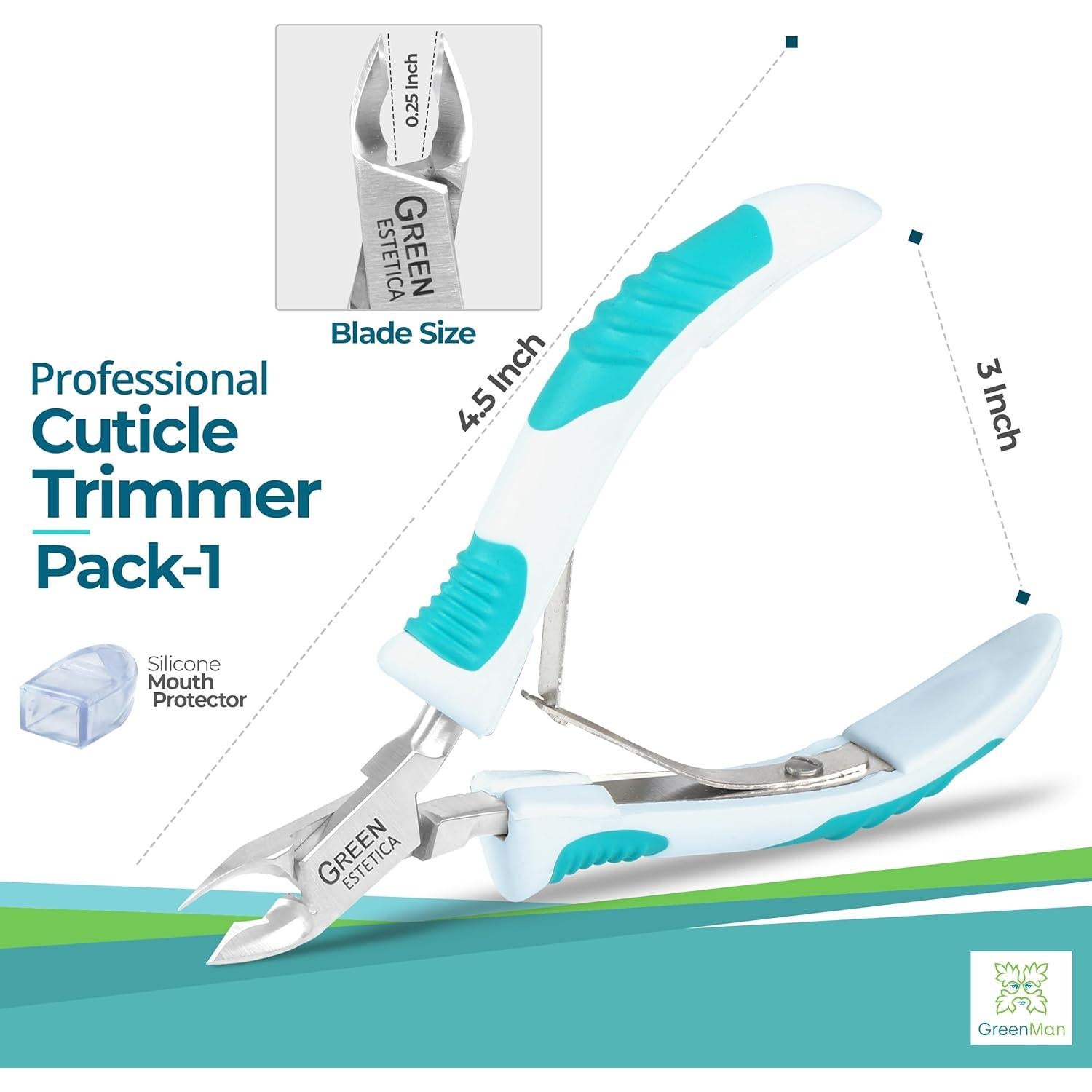 Cortador de Cutículas Profesional GREEN ESTETICA Acero Inoxidable