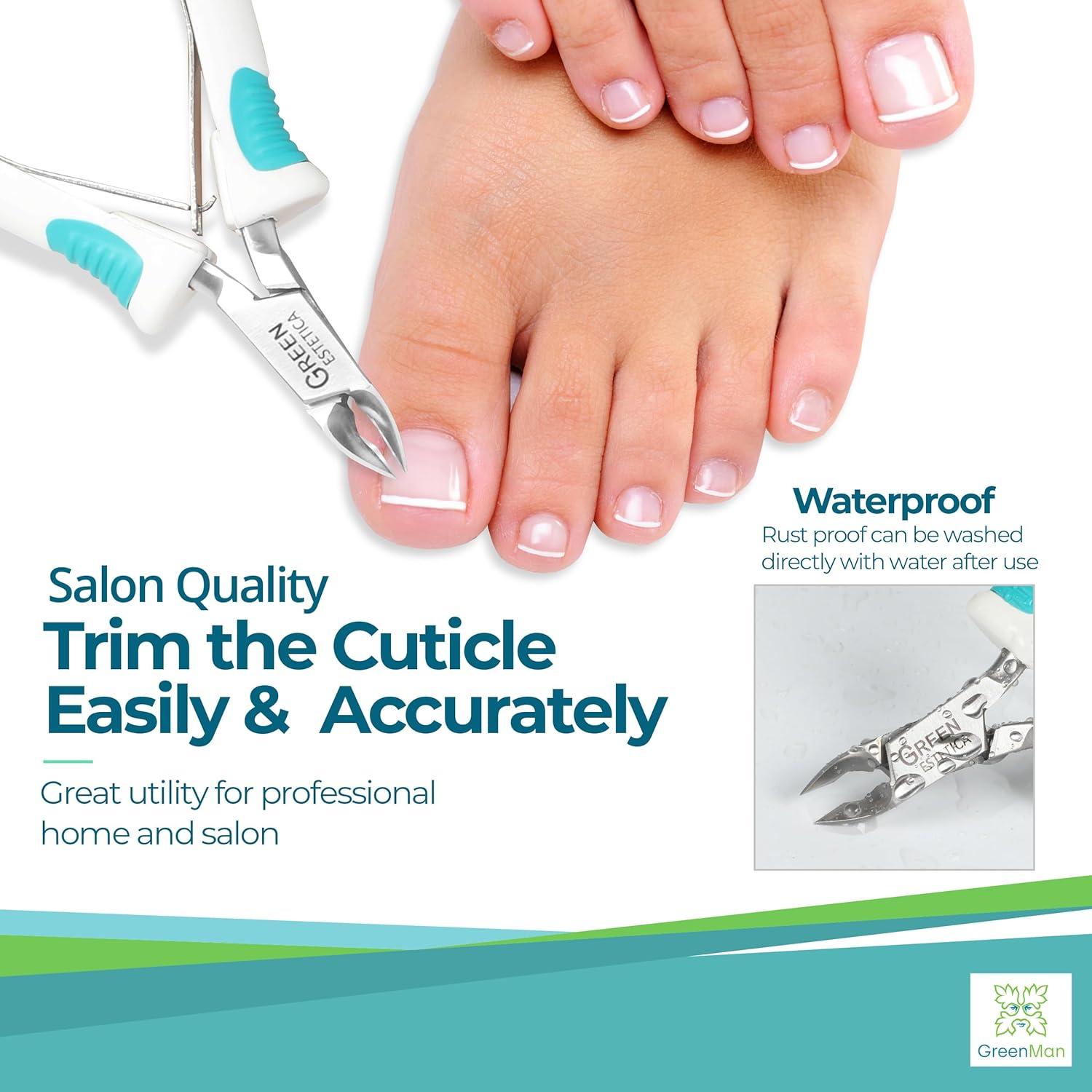 Cortador de Cutículas Profesional GREEN ESTETICA Acero Inoxidable