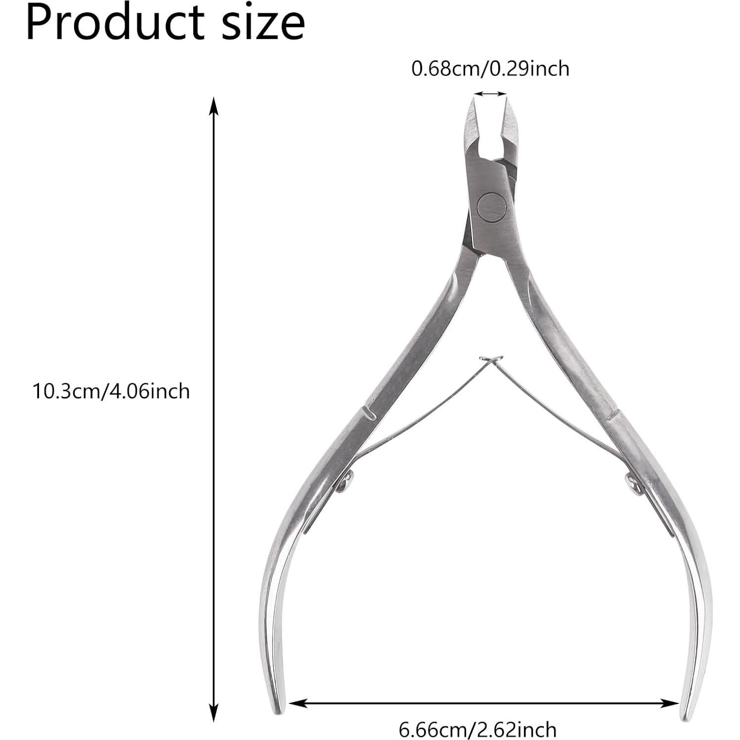 Cortador de Cutículas YOLCAR Acero Inoxidable 10.16 cm