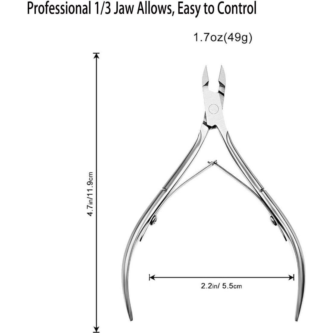 Set de 5 Cortadores de Cutículas Flauntia - Acero Inoxidable