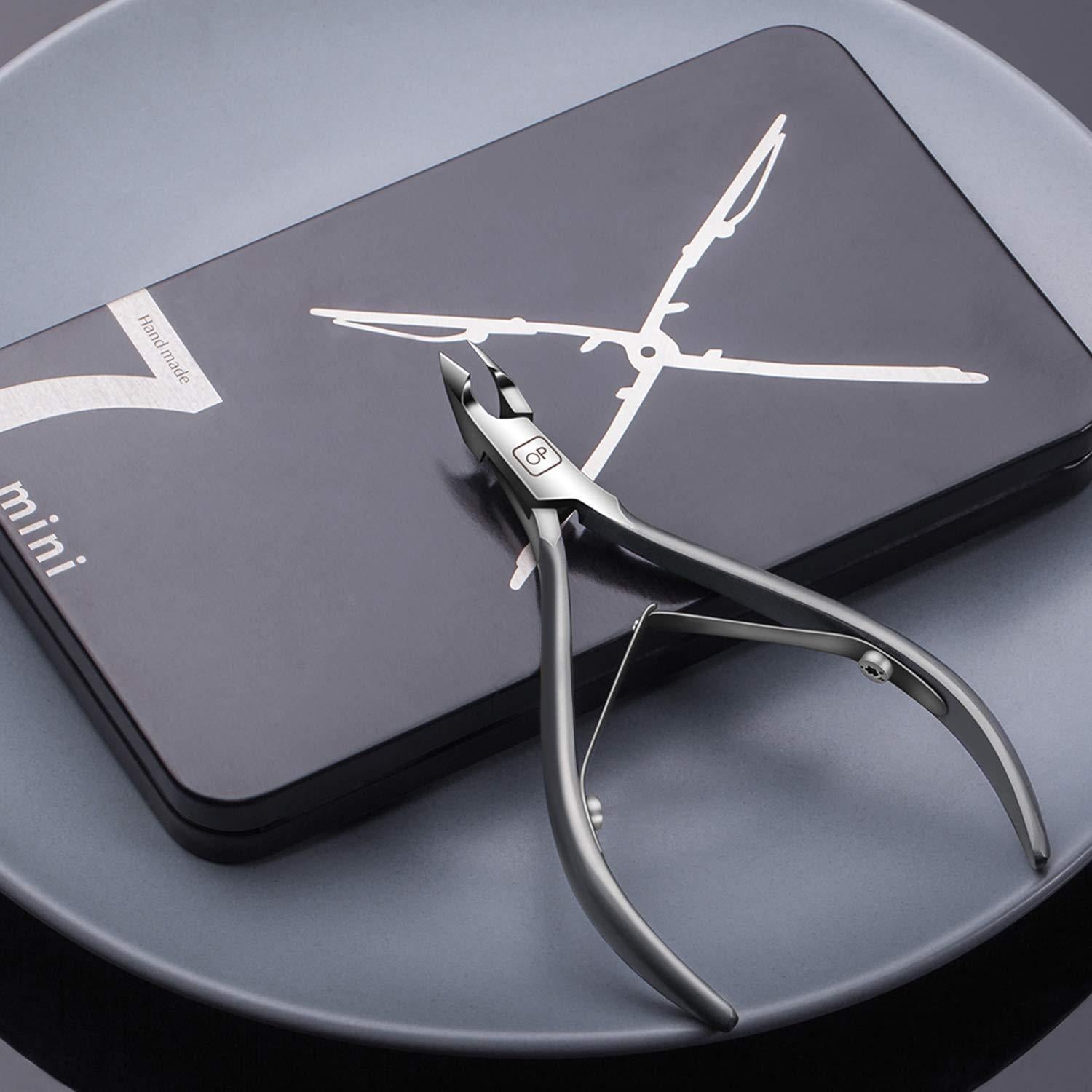 Cortador de Cutículas opove X7 mini Acero Inoxidable Gris