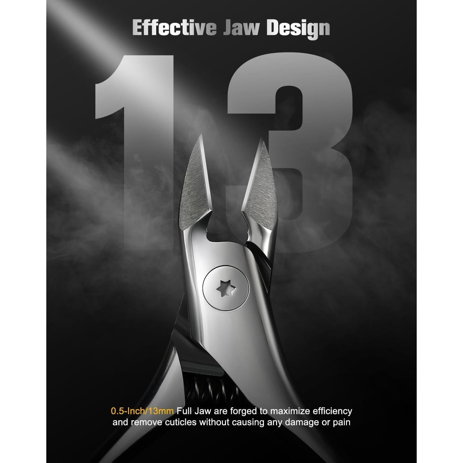 Cortador de Cutículas FERYES Mandíbula Completa 13mm Acero Inoxidable