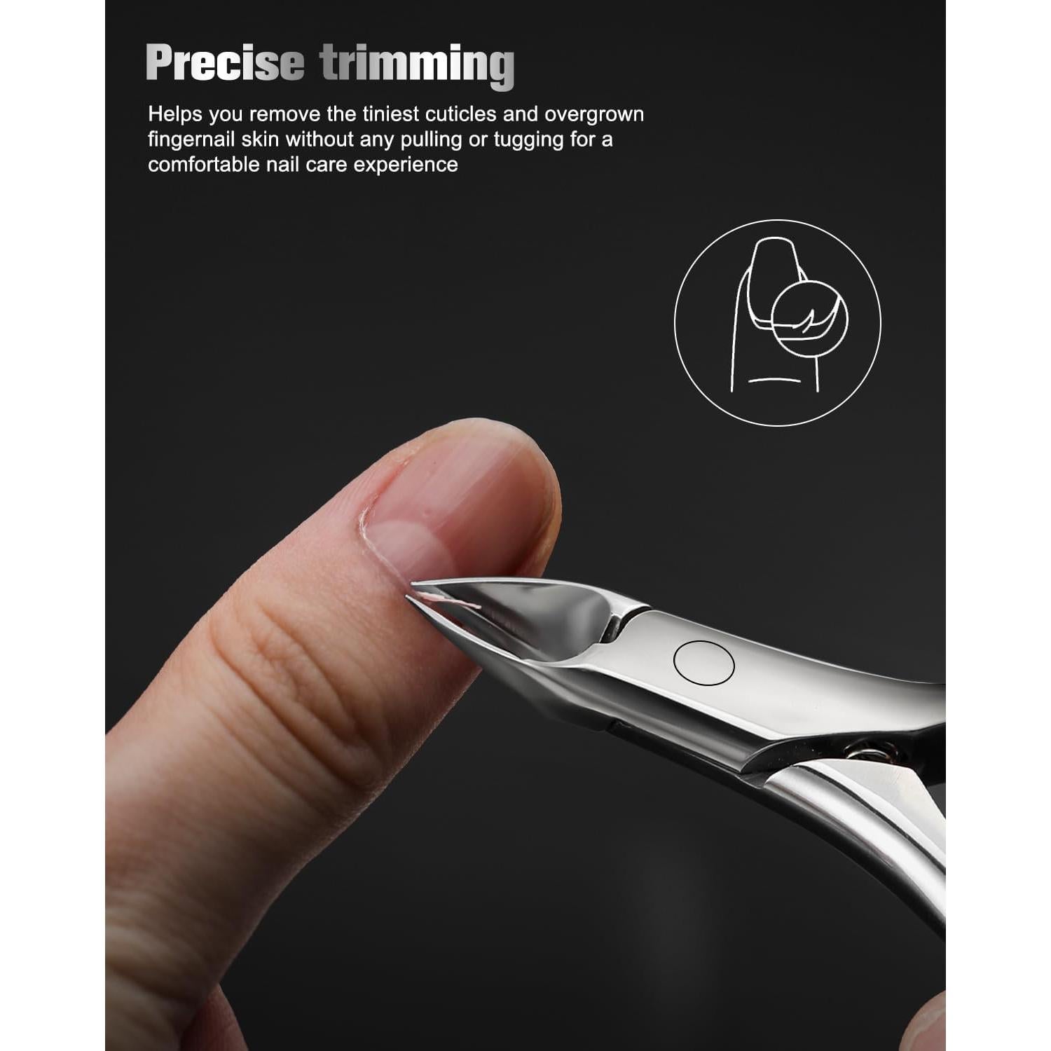 Cortador de Cutículas FERYES Mandíbula Completa 13mm Acero Inoxidable