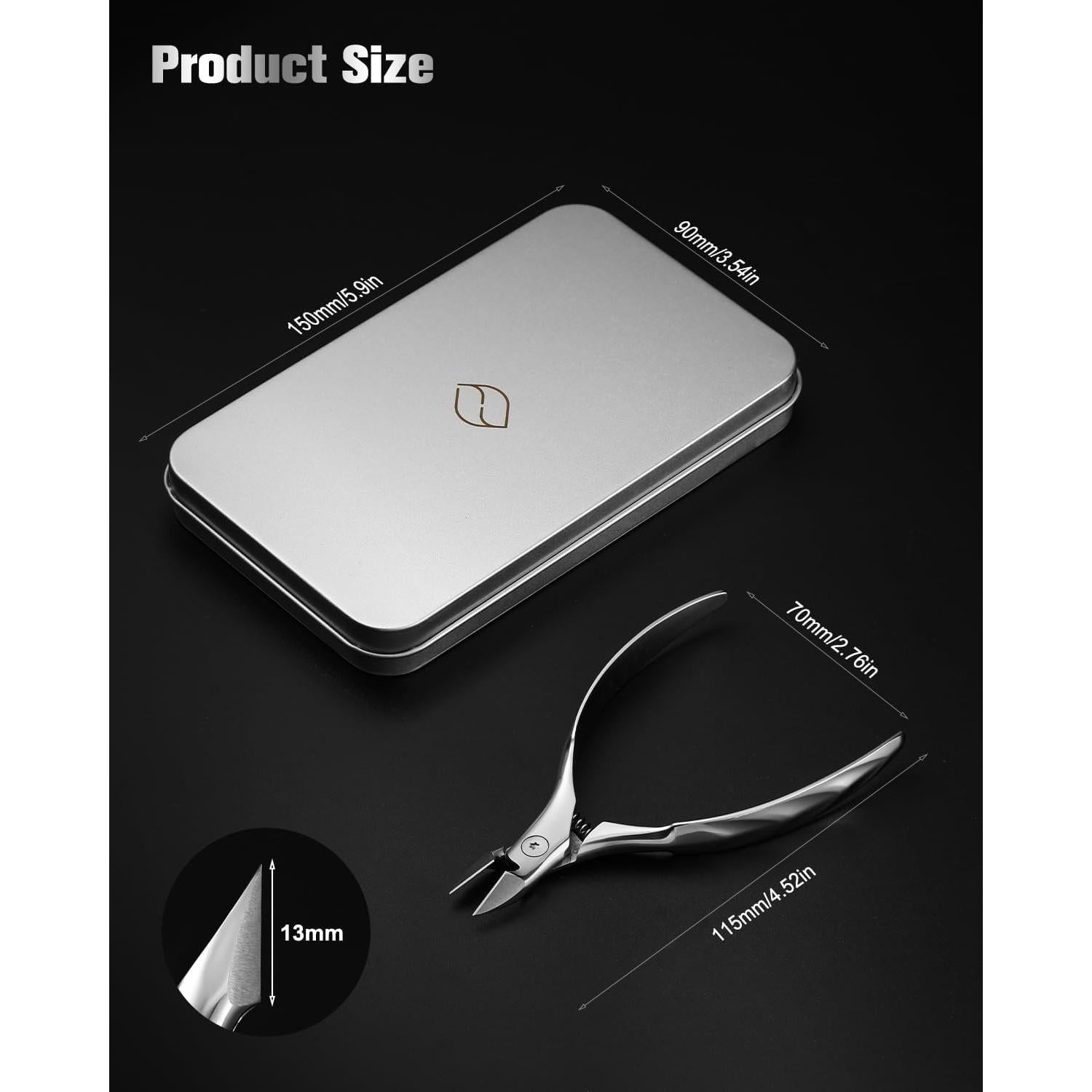 Cortador de Cutículas FERYES Mandíbula Completa 13mm Acero Inoxidable