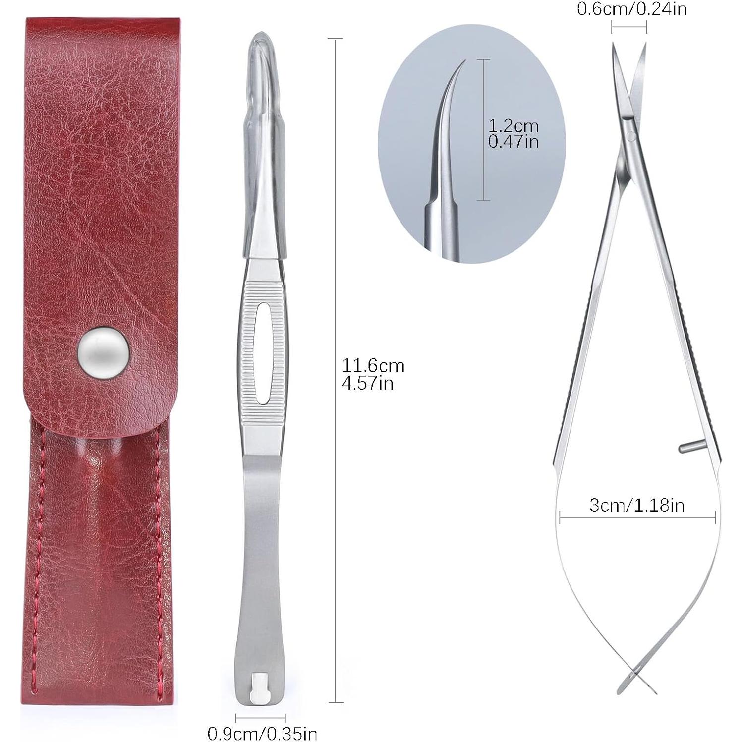 Tijeras de Cutícula XGIZMOO Curvadas Ultra Afiladas 9g