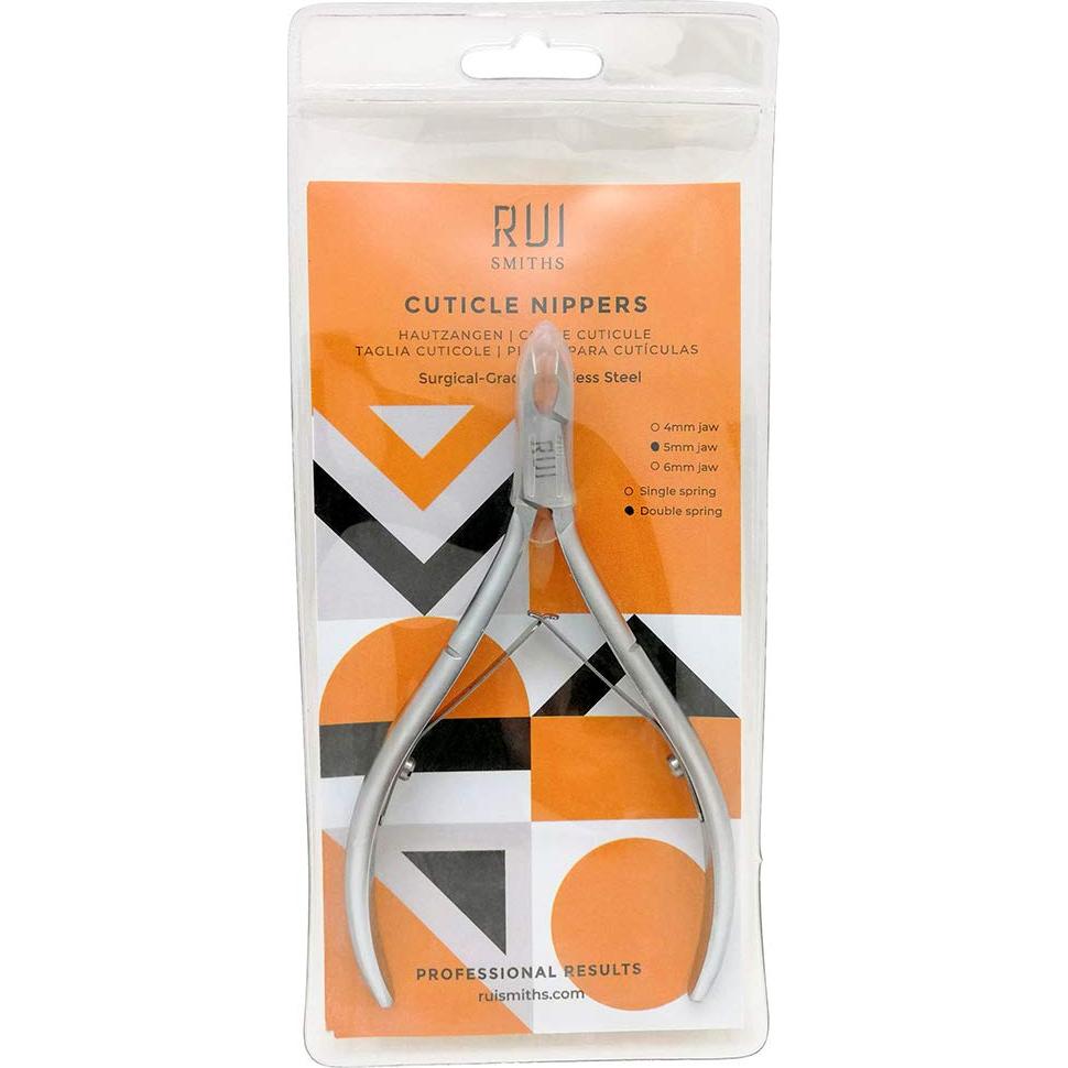 Cortaúñas de Cutícula Rui Smiths Doble Resorte 4mm Acero Inoxidable