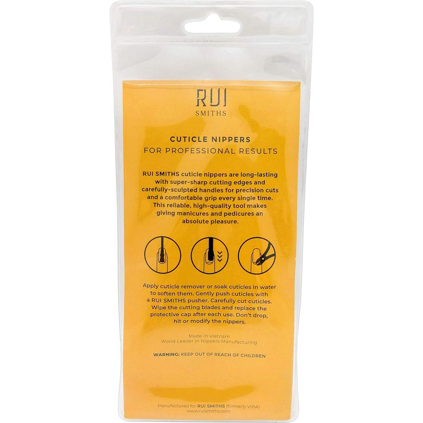 Cortaúñas de Cutícula Rui Smiths Doble Resorte 4mm Acero Inoxidable