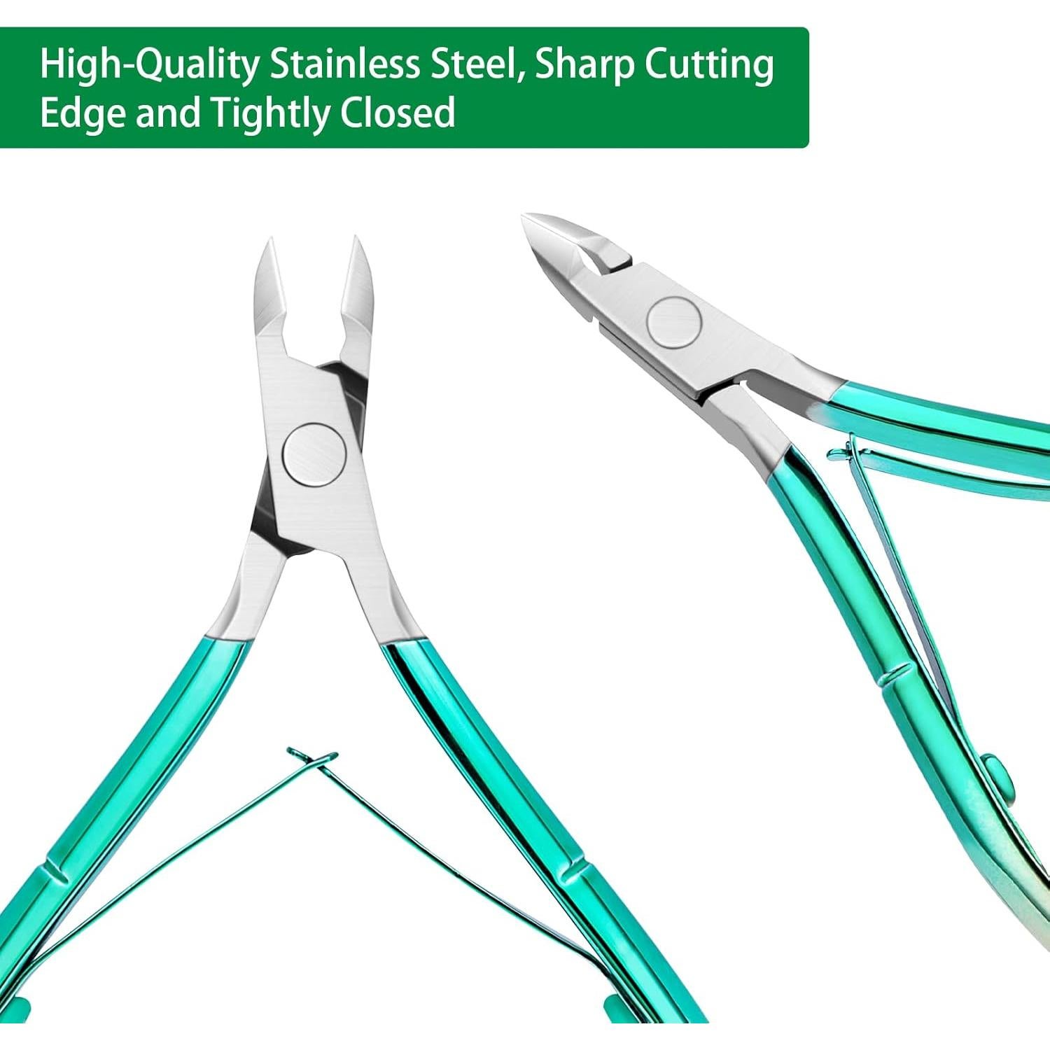 Cortador de Cutículas y Empujador de Acero Inoxidable Sipijian - 6 Piezas