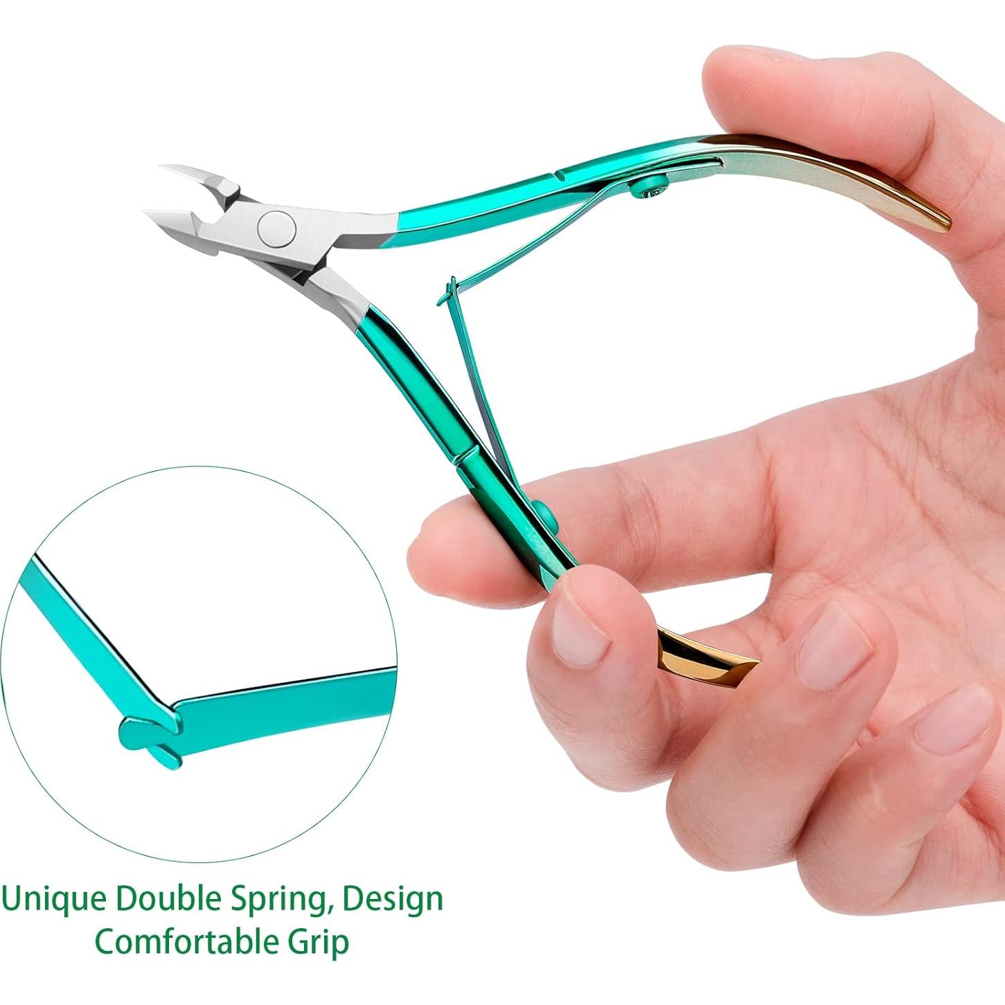 Cortador de Cutículas y Empujador de Acero Inoxidable Sipijian - 6 Piezas