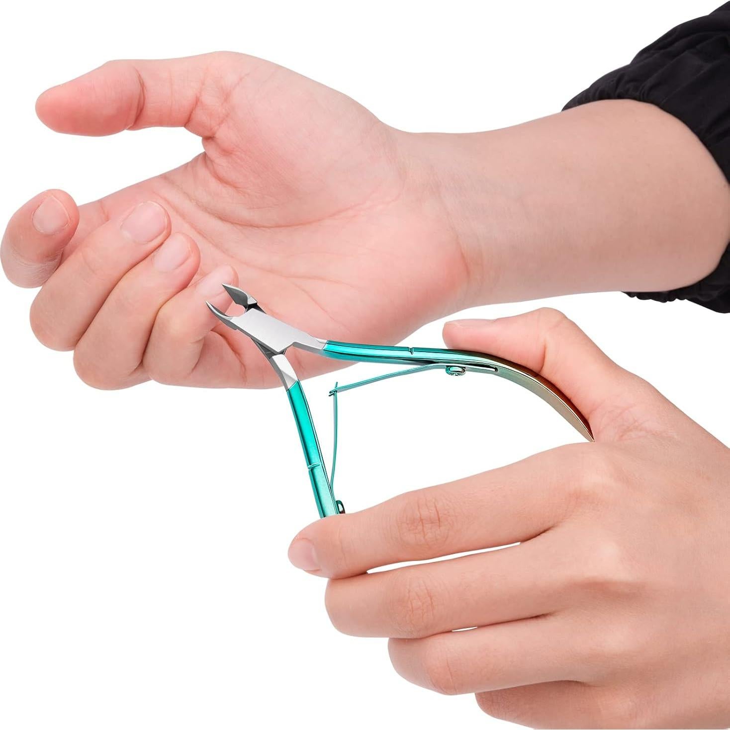 Cortador de Cutículas y Empujador de Acero Inoxidable Sipijian - 6 Piezas