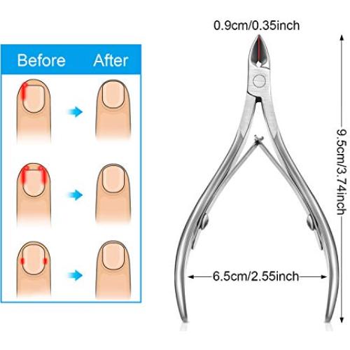 Kit Cortadores de Cutículas Mudder Acero Inoxidable 4 Piezas