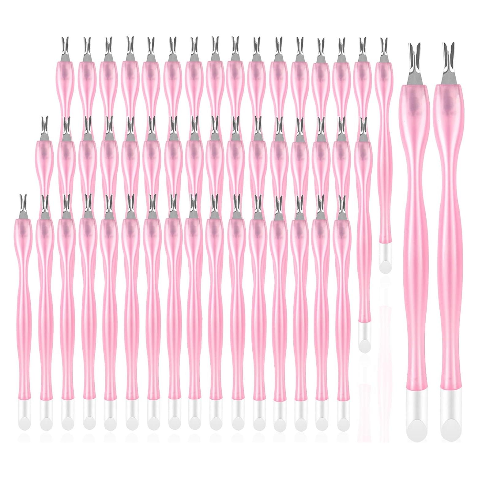 50 Piezas Recortador de Cutículas Heemeei Rosa - Herramientas de Uñas