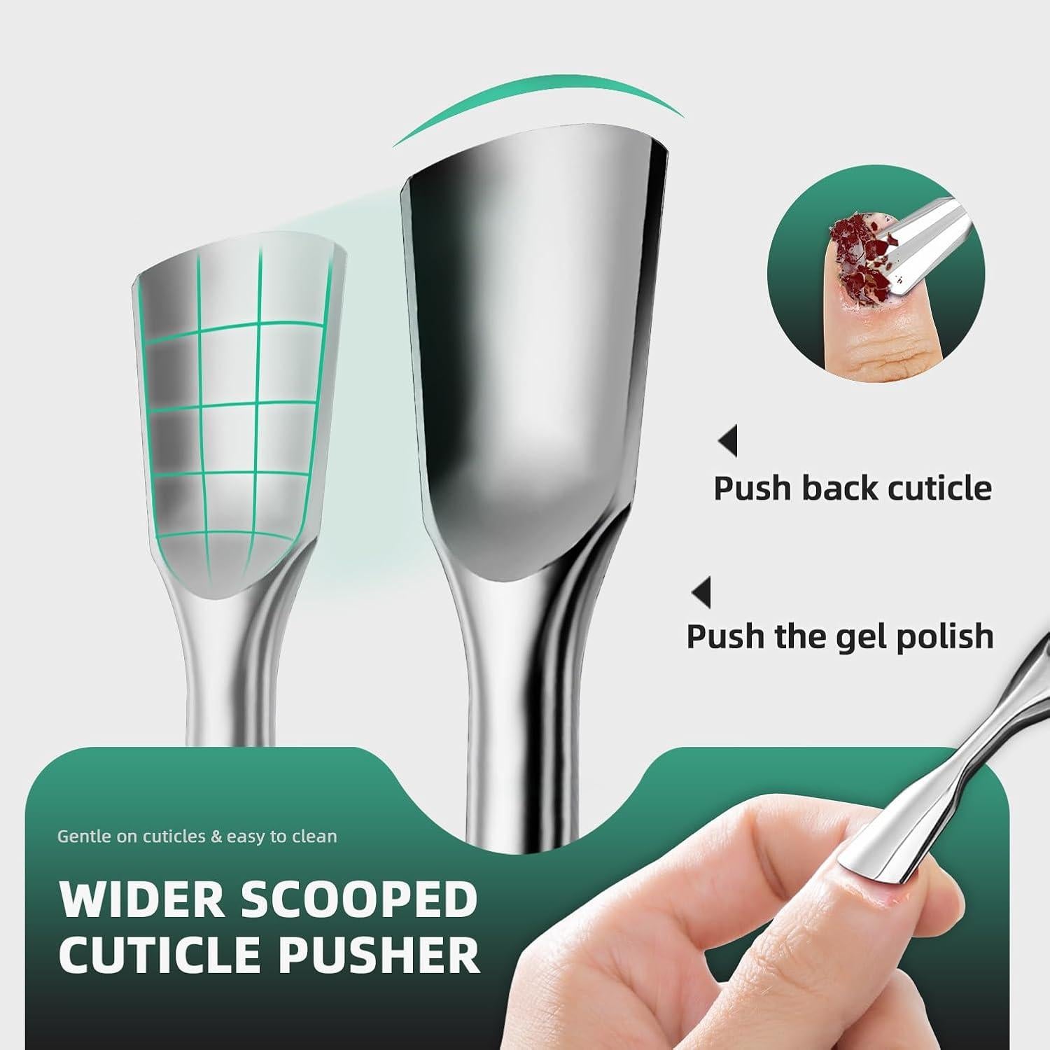 Recortador de Cutículas ILLFER Profesional Acero Inoxidable 2-en-1