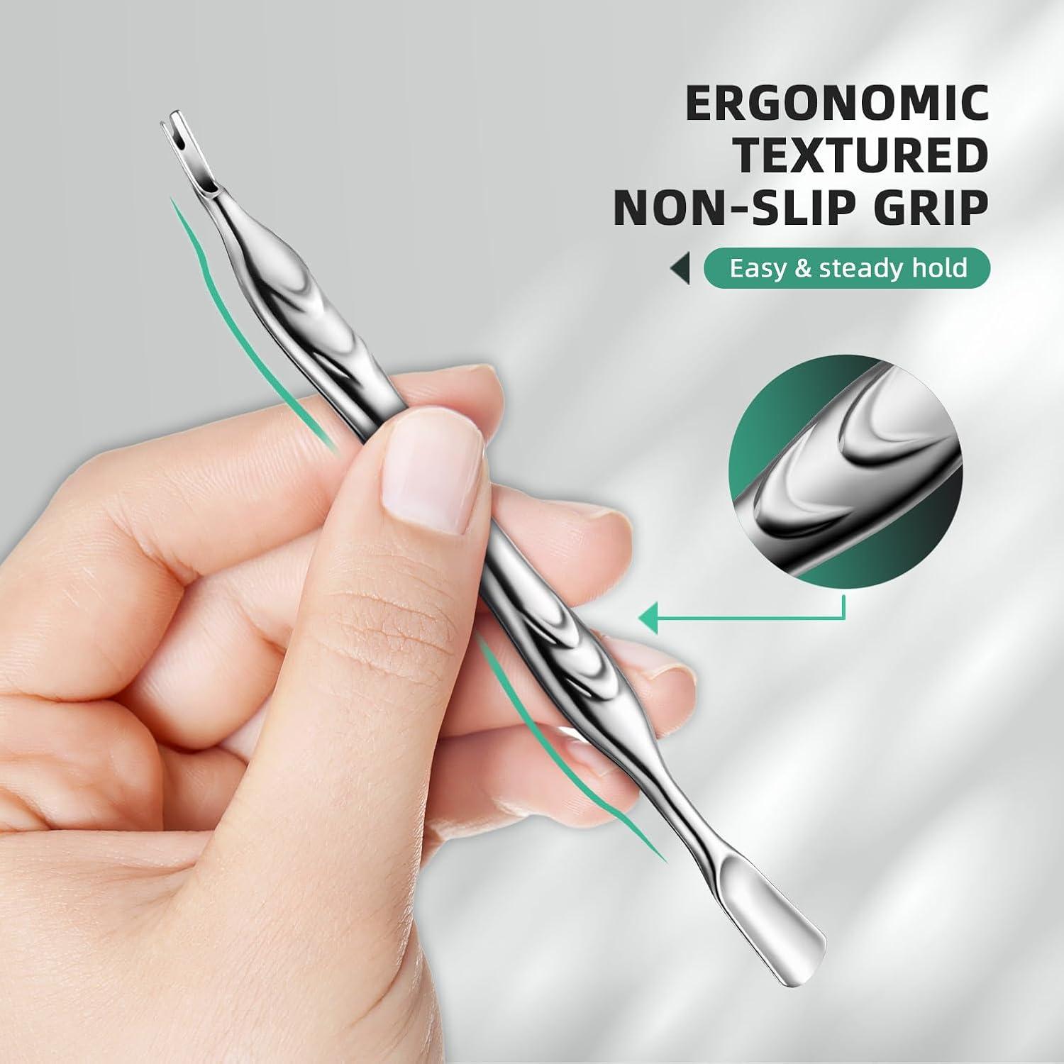 Recortador de Cutículas ILLFER Profesional Acero Inoxidable 2-en-1