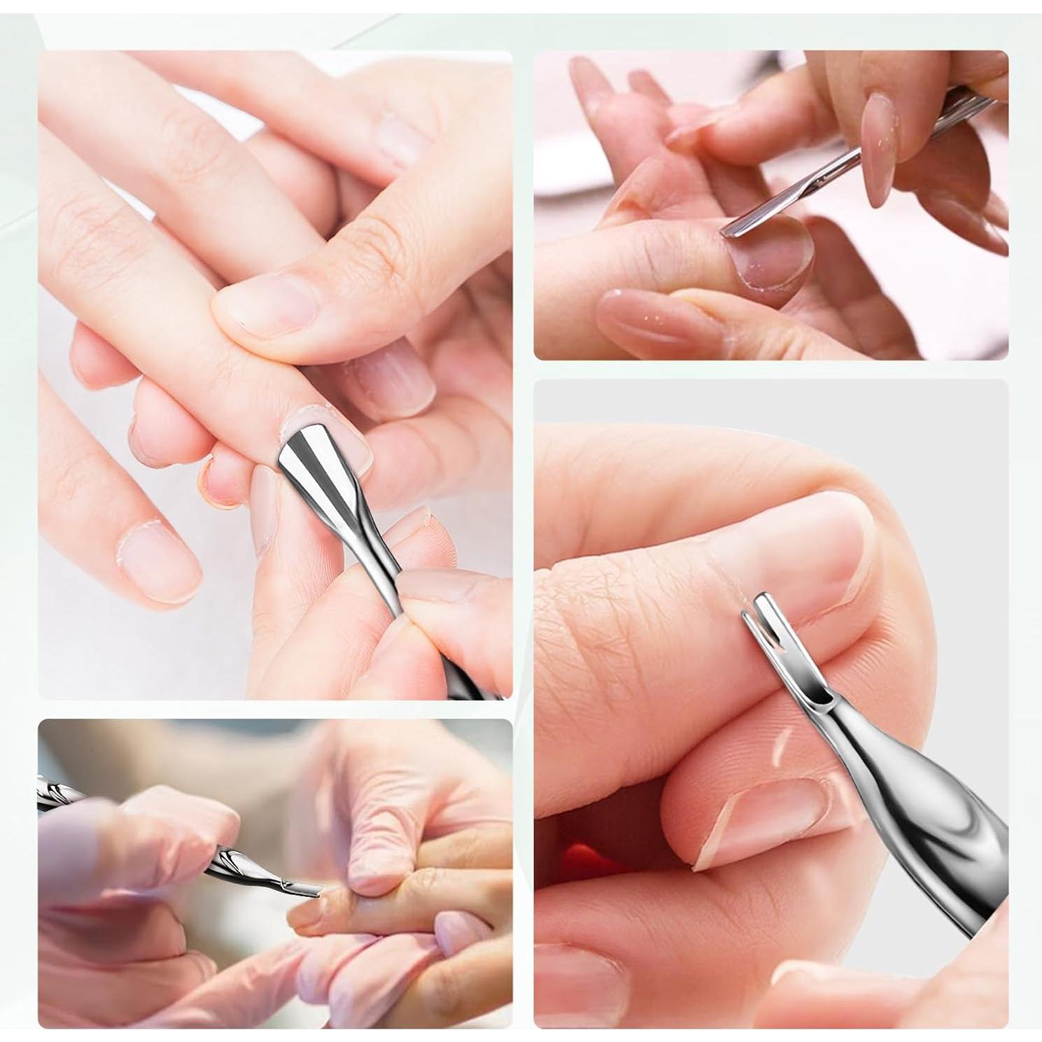 Recortador de Cutículas ILLFER Profesional Acero Inoxidable 2-en-1