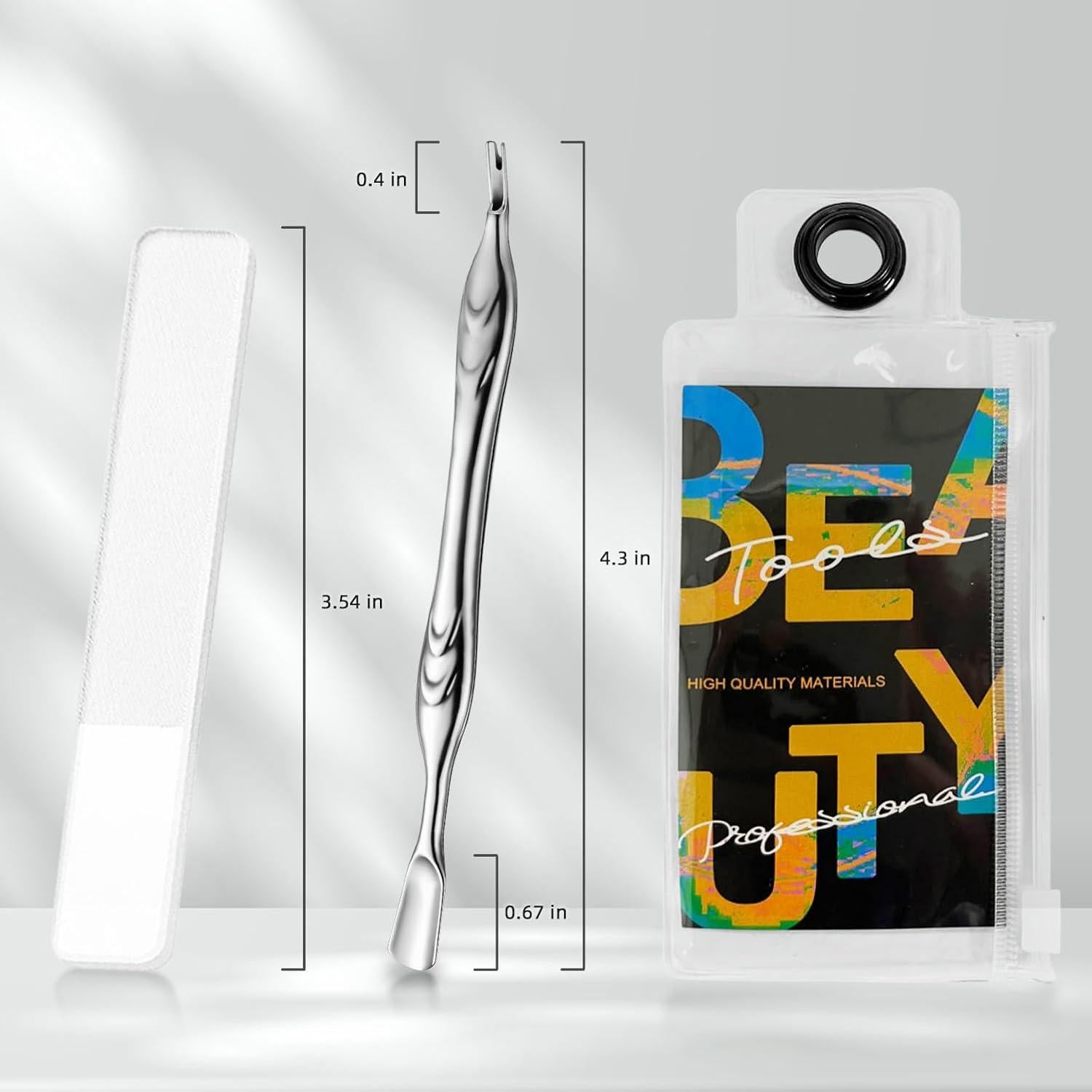 Recortador de Cutículas ILLFER Profesional Acero Inoxidable 2-en-1