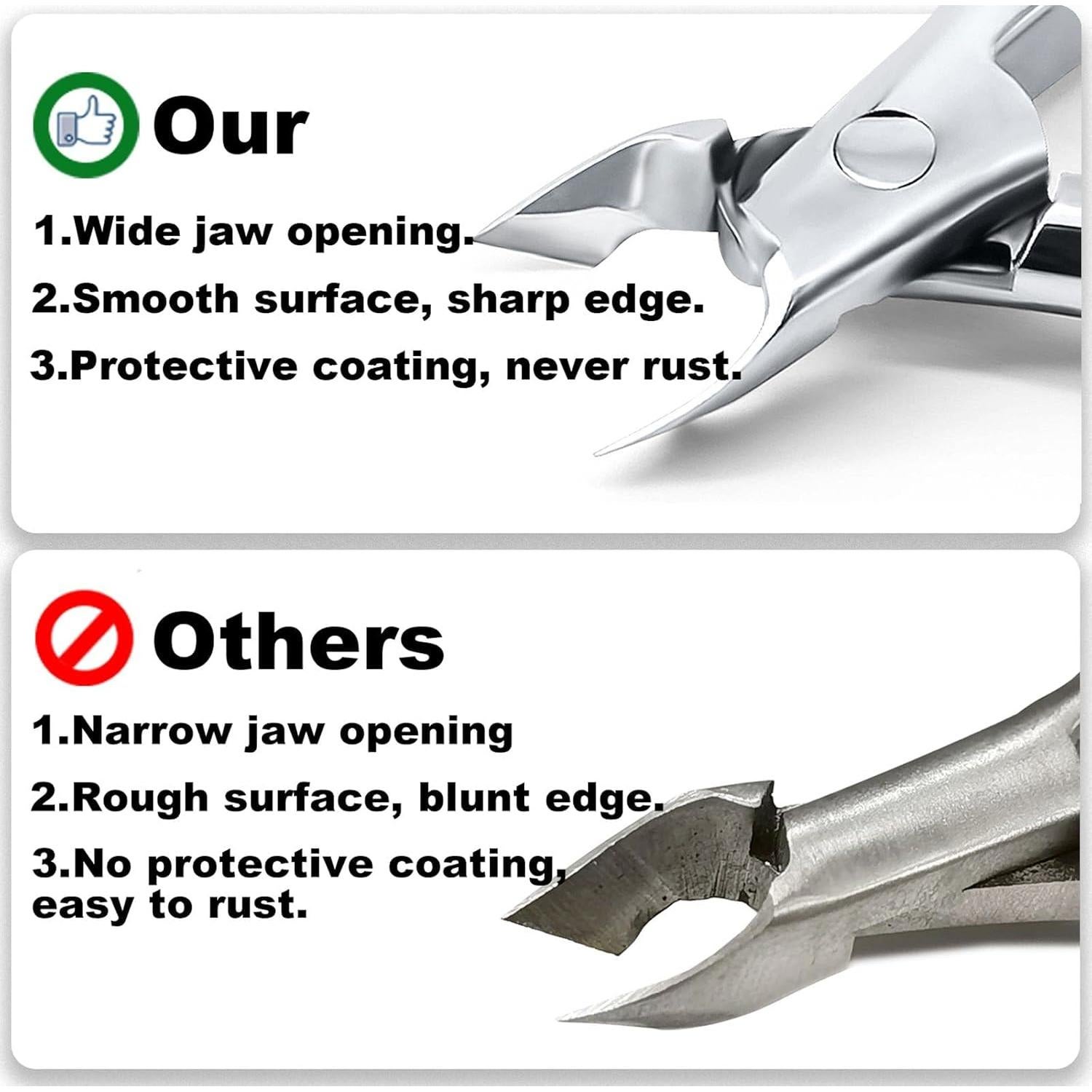 Cortador de Cutículas Profesional Moosec Acero Inoxidable