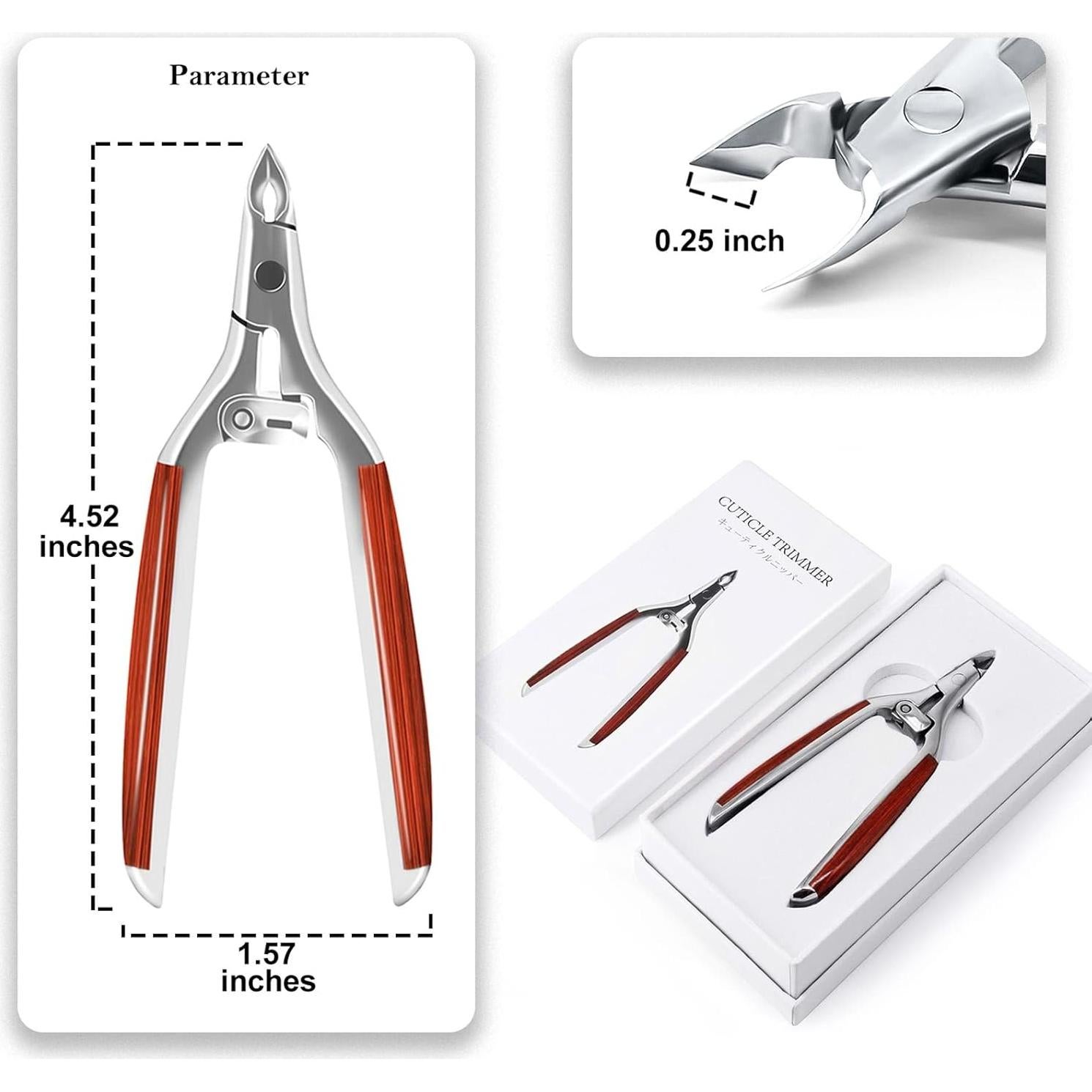 Cortador de Cutículas Profesional Moosec Acero Inoxidable