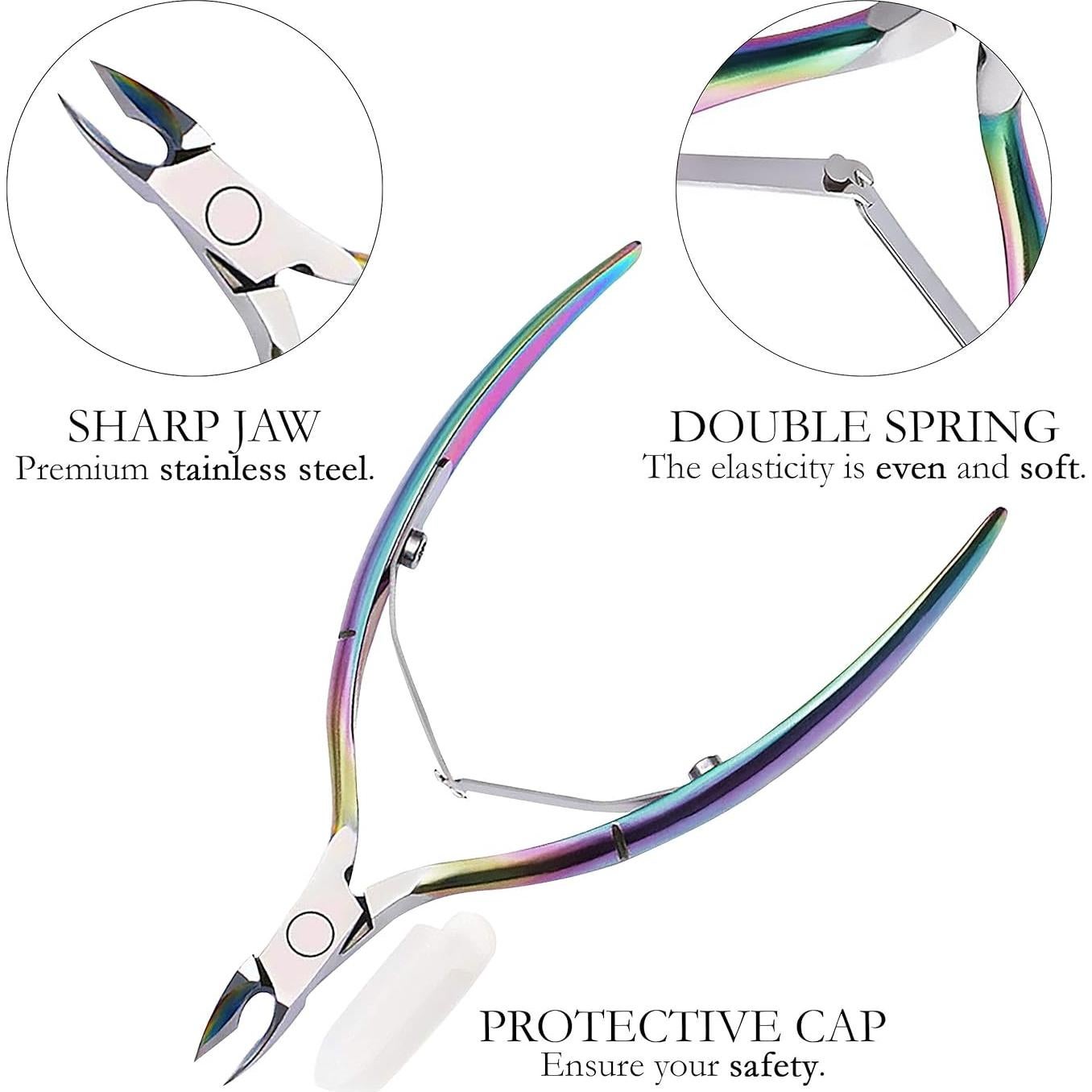 Juego de Cortadores de Cutículas P2P Nails - Acero Inoxidable