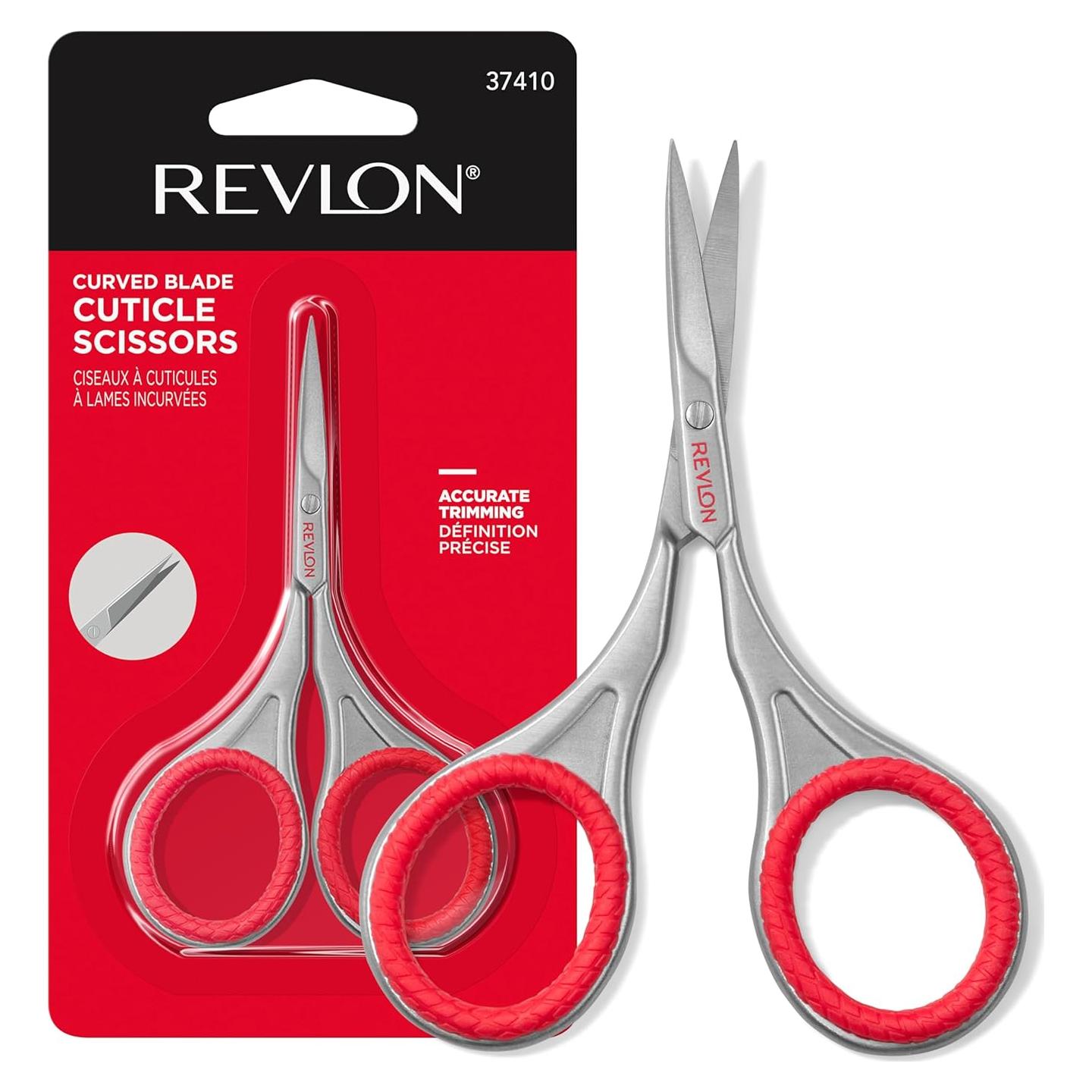 Tijeras para Cutículas Revlon, Acero Inoxidable, Hoja Curvada
