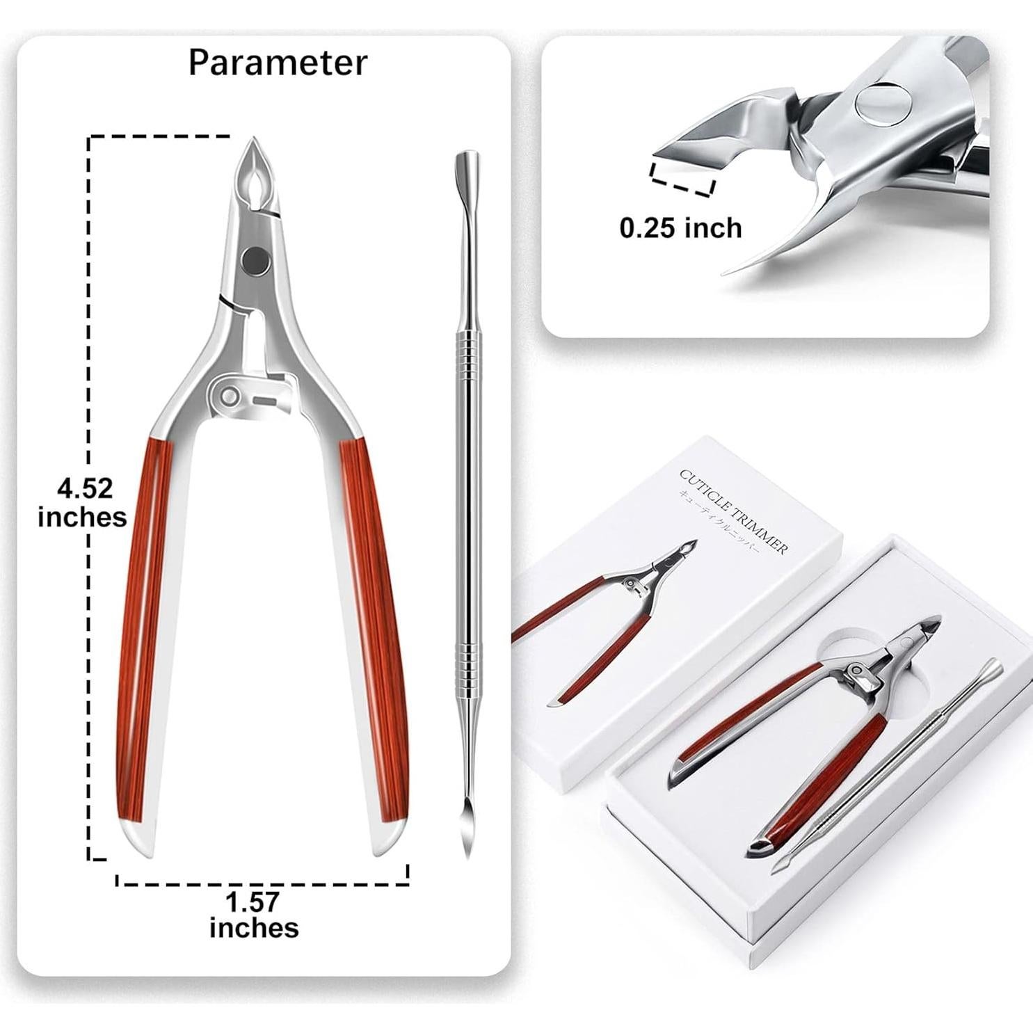 Cortauñas y Cortador de Cutículas Moosec 053 Inoxidable